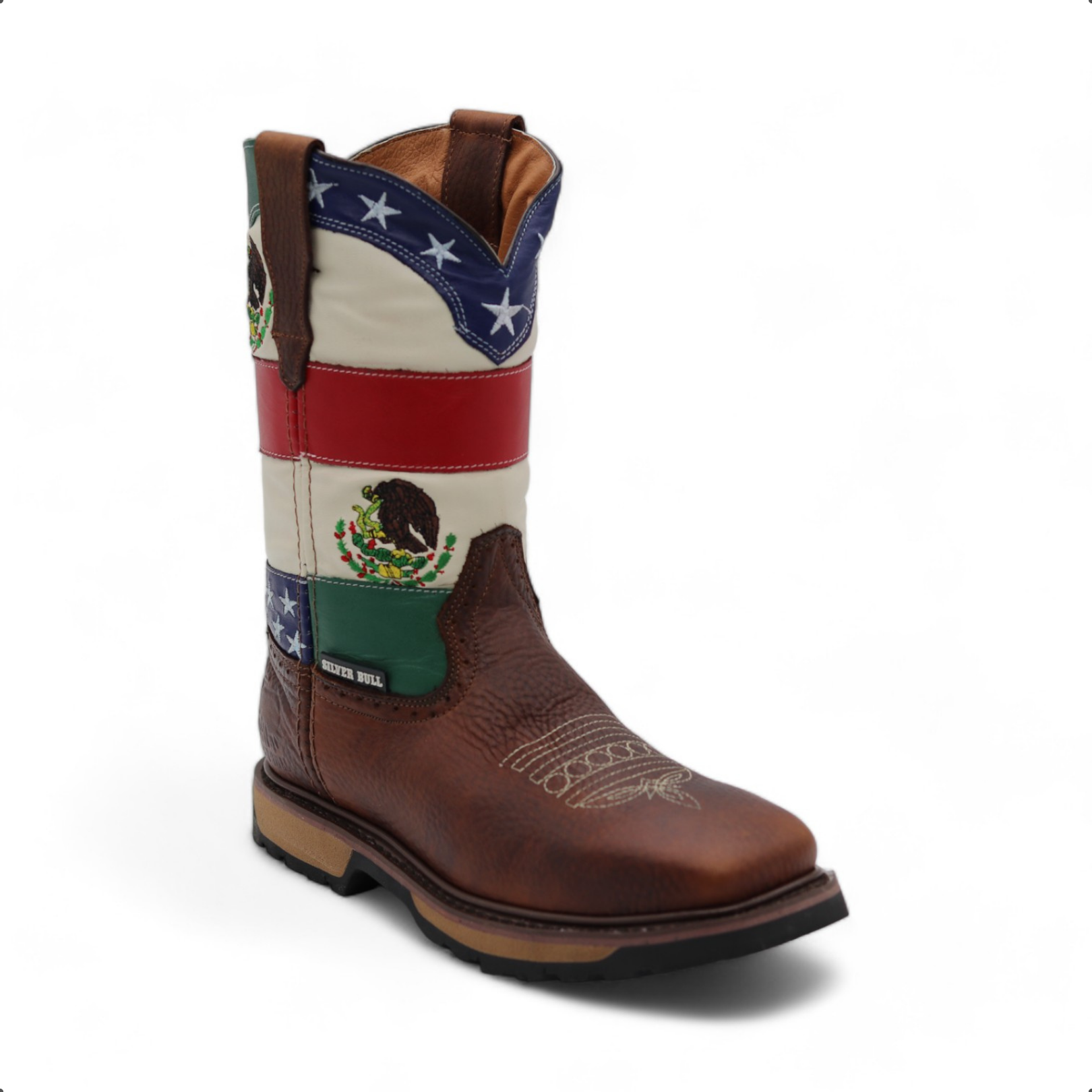 TexMex Men's Brown Leather Boots