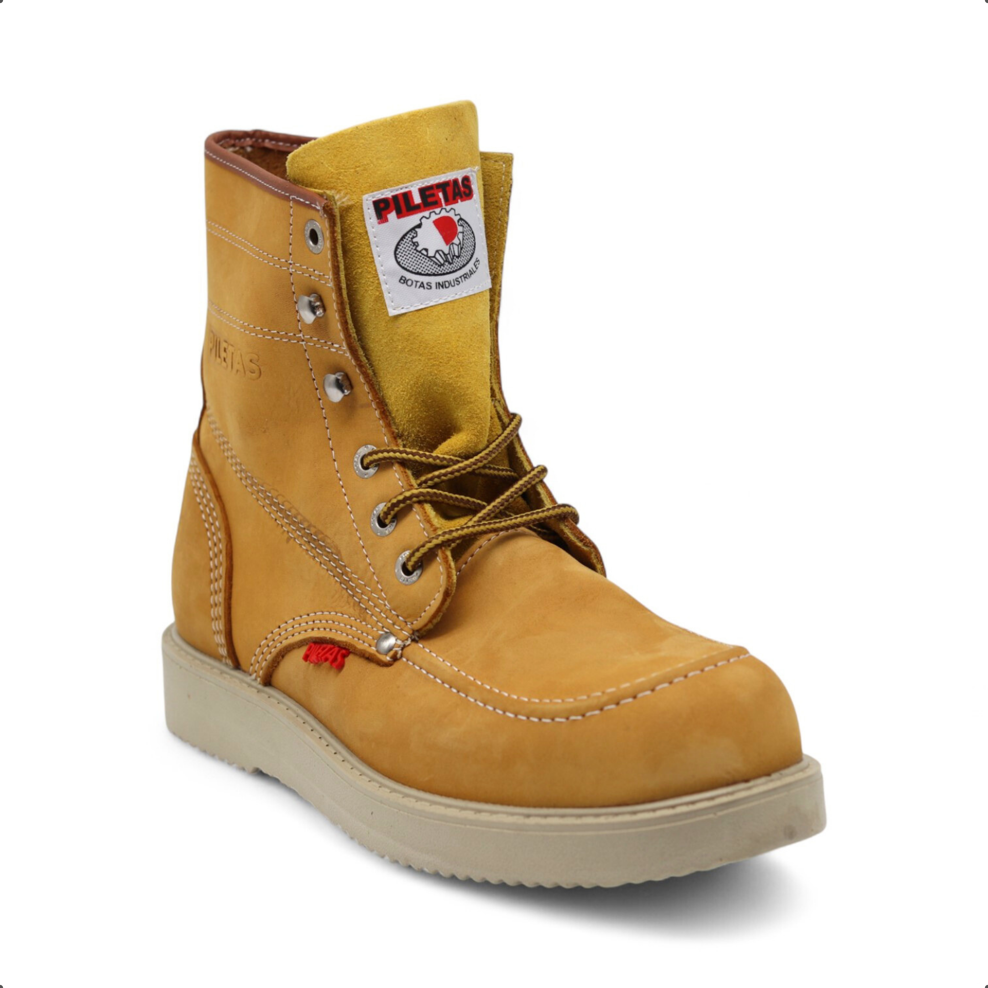 Trooper Men's Camel Leather Steel Toe Boots