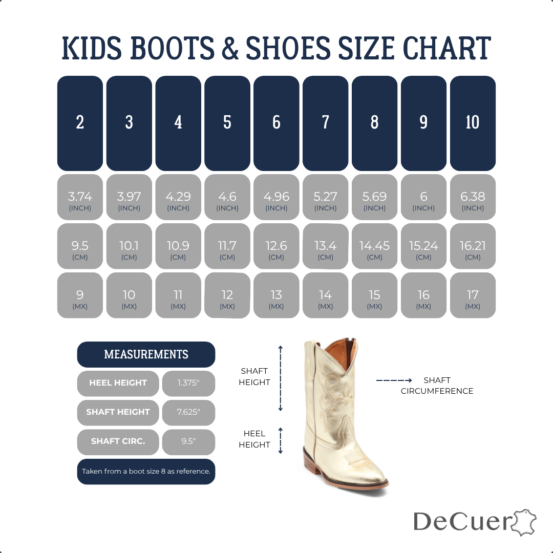 Sadie Juniors Gold Leather Boots