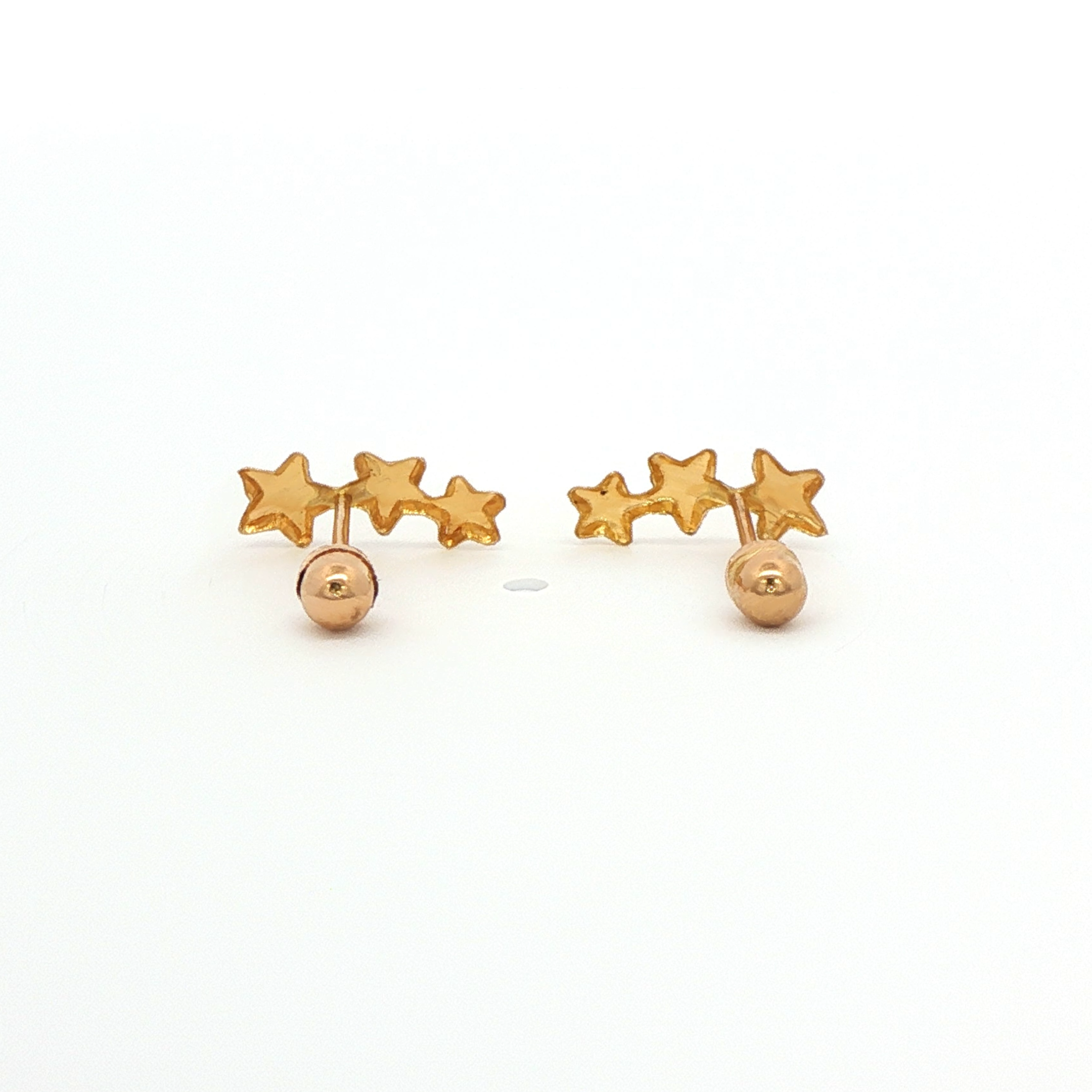 Pendientes de Oro Amarillo de 10K Delicados