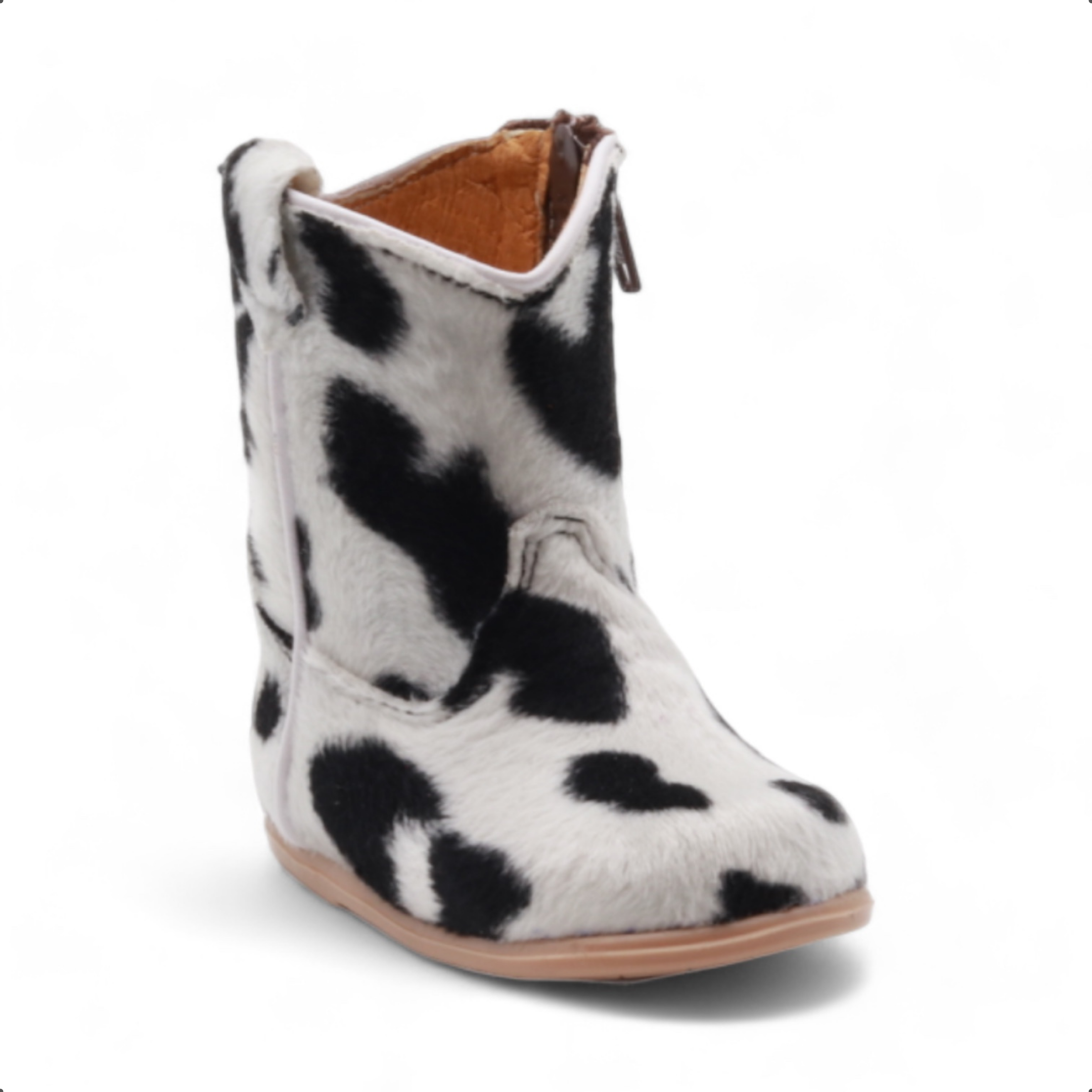 Beau Baby's Cow Print Leather Boots