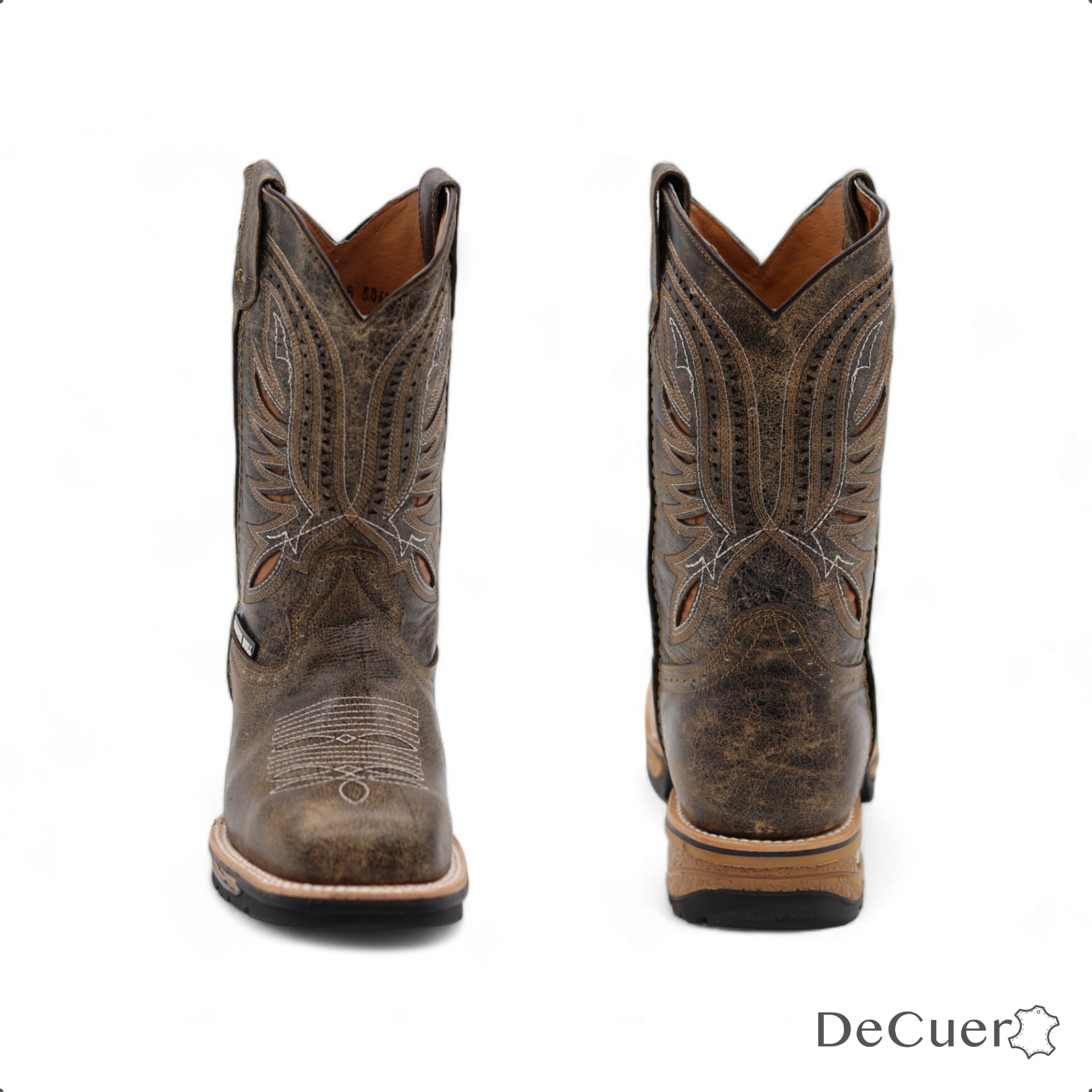 Austin Men's Chocolate Brown Leather Boots