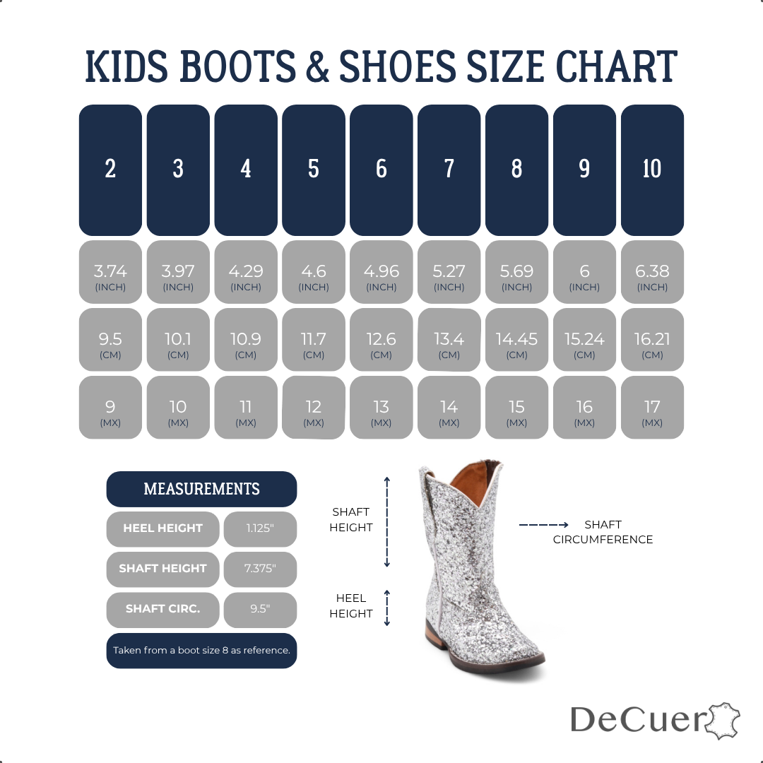 Annie Kids Silver Glitter Leather Boots