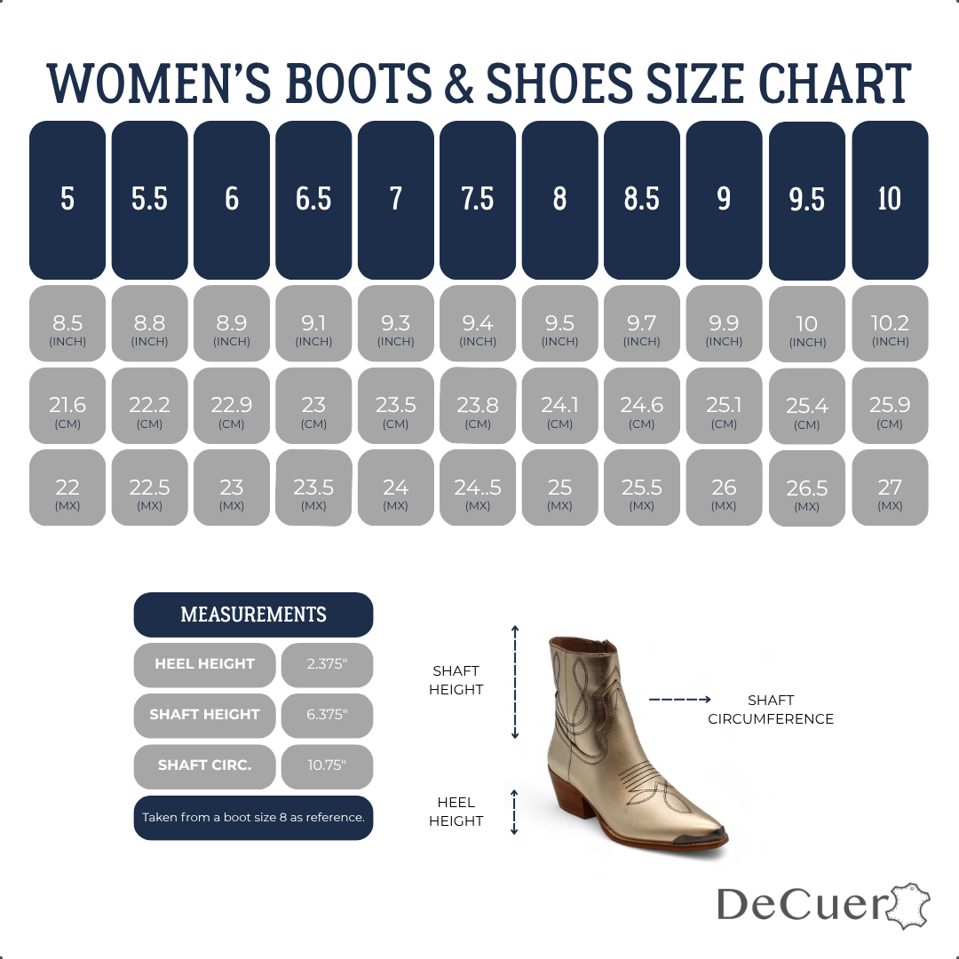 Oeste Women's Metallic Gold Leather Short Boots