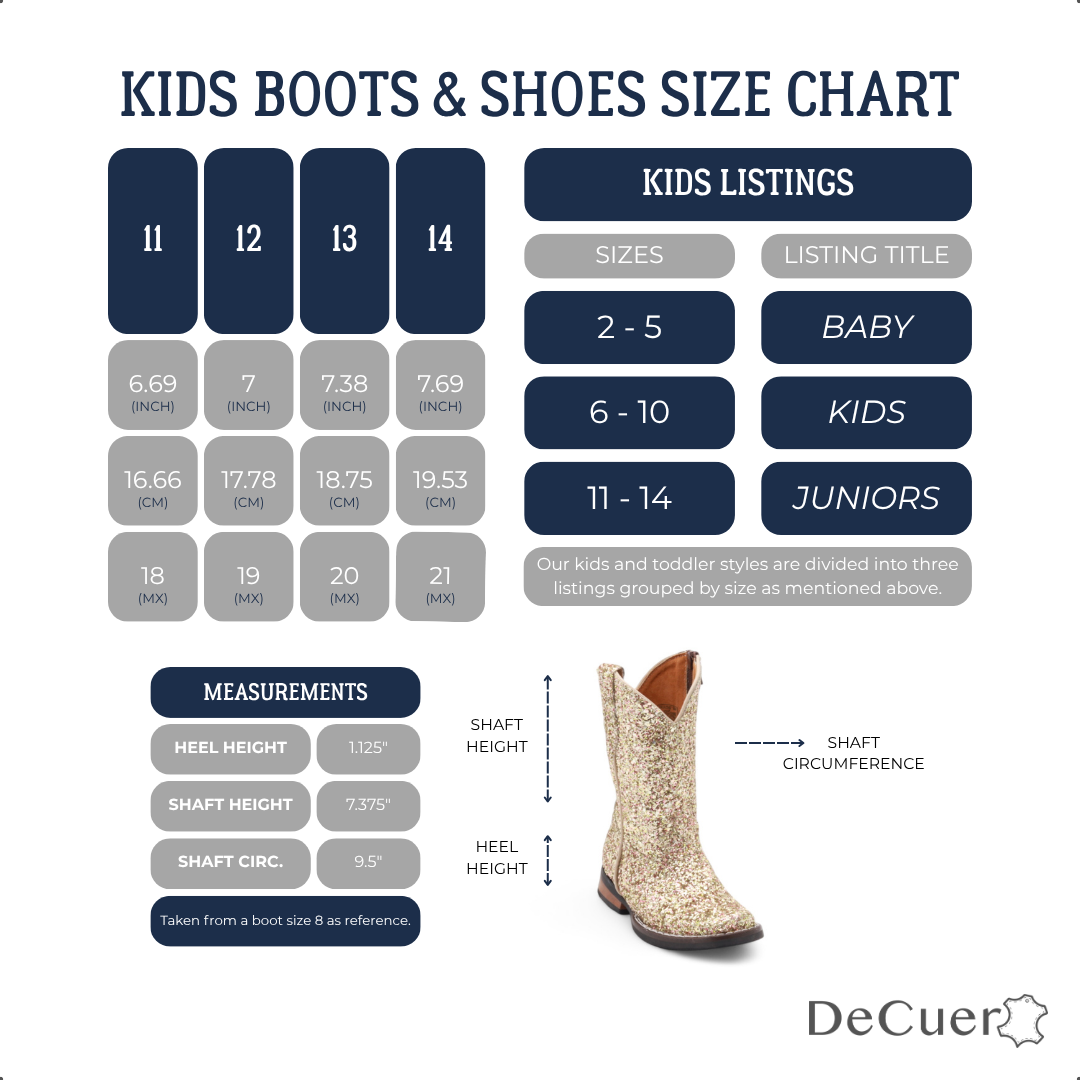 Annie Kids Gold Glitter Leather Boots