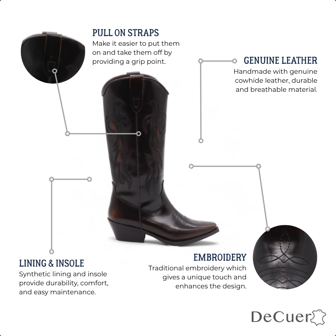 Sheriff Women's Brown Leather Boots