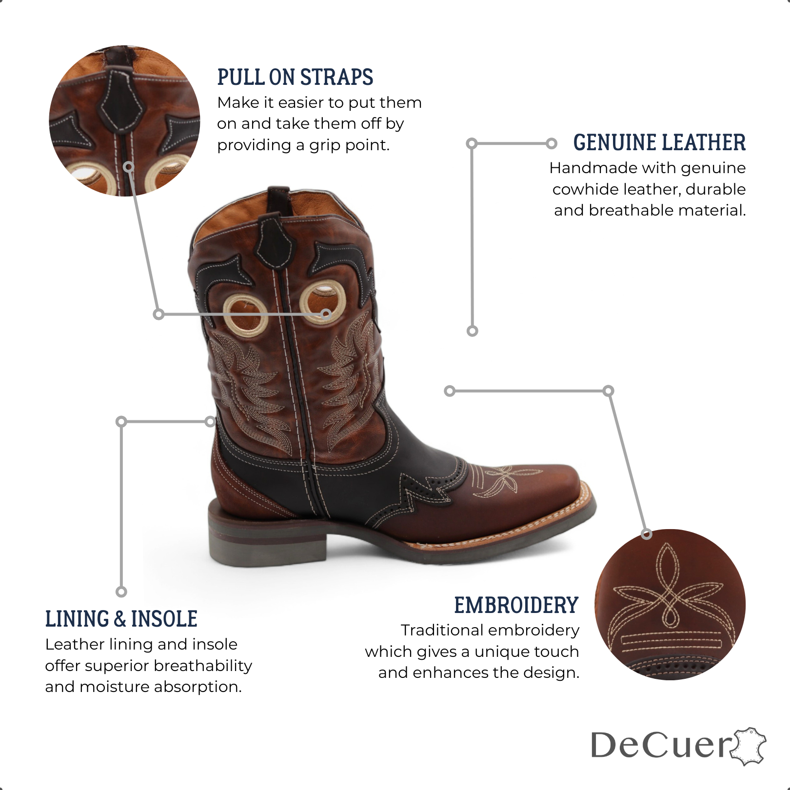 Corpus Men's Brown Leather Boots