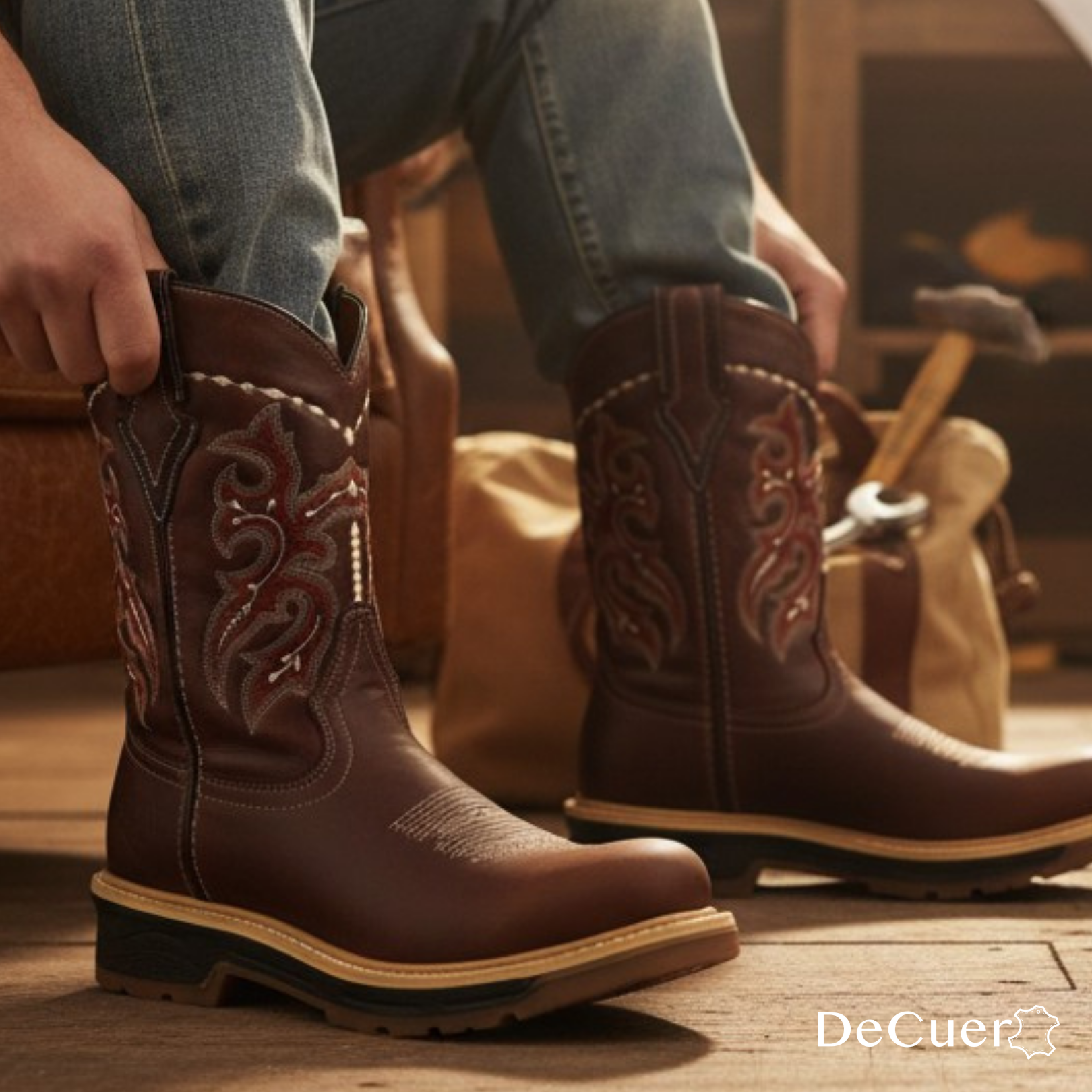 Waco Men's Brown Leather Boots