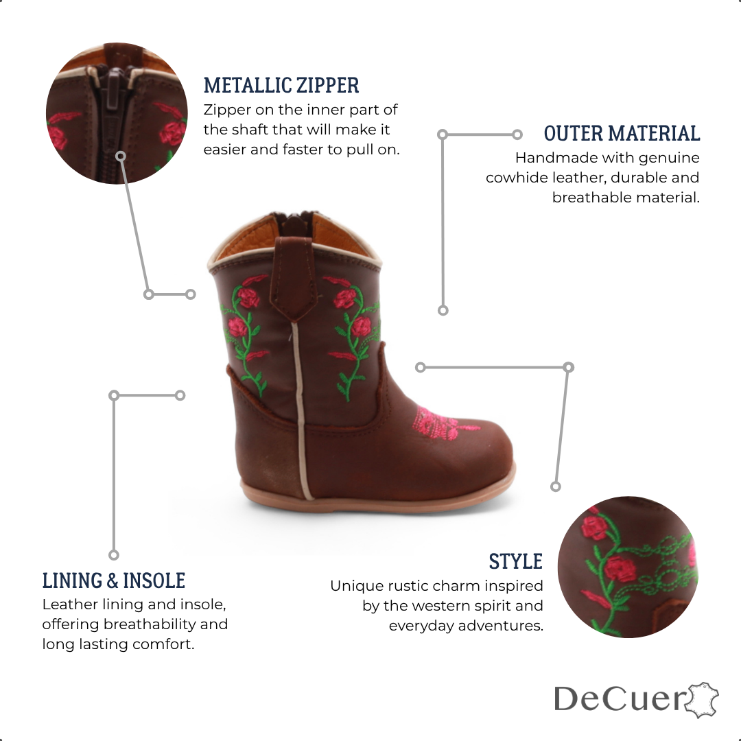 Bailey Baby's Brown Leather Boots