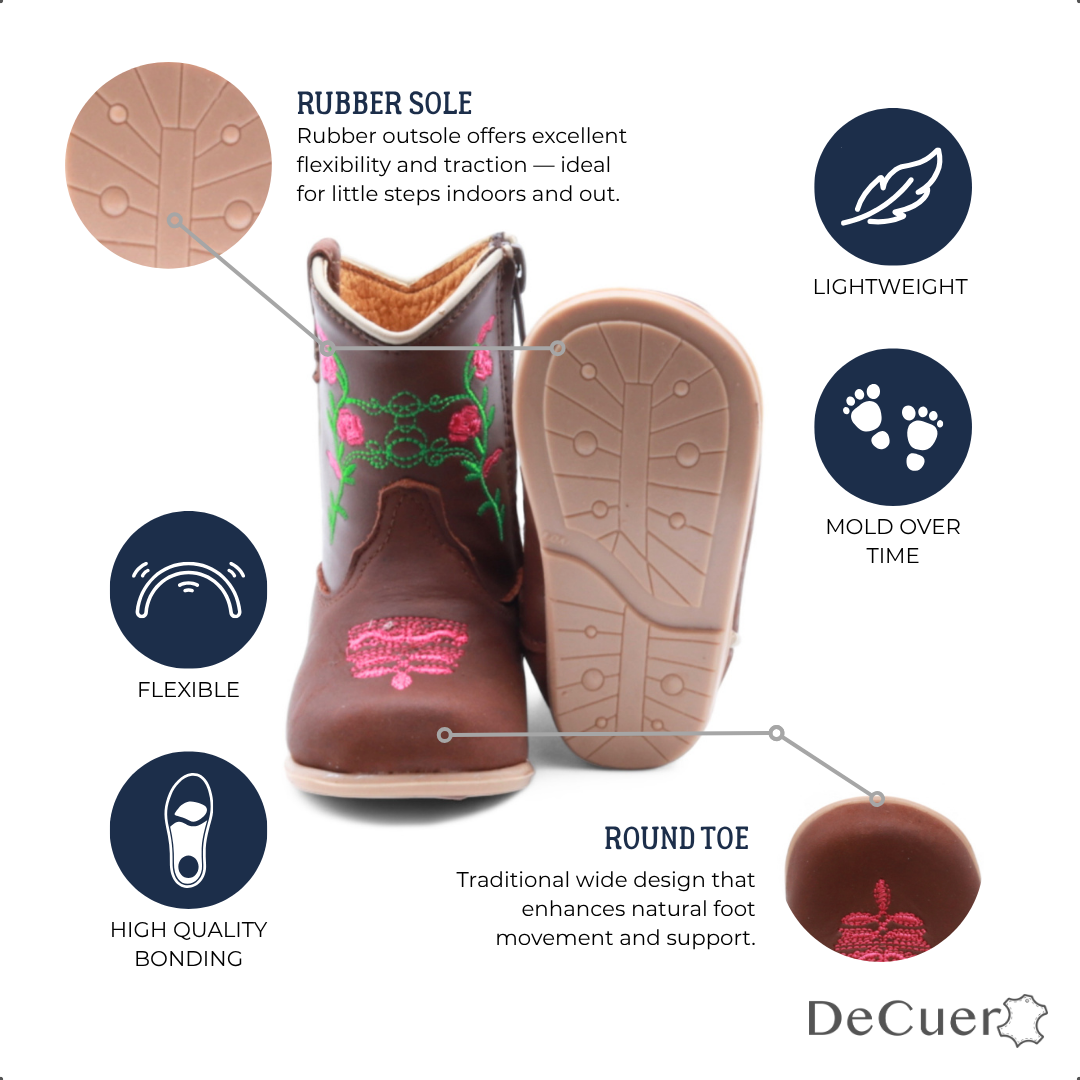 Bailey Baby's Brown Leather Boots