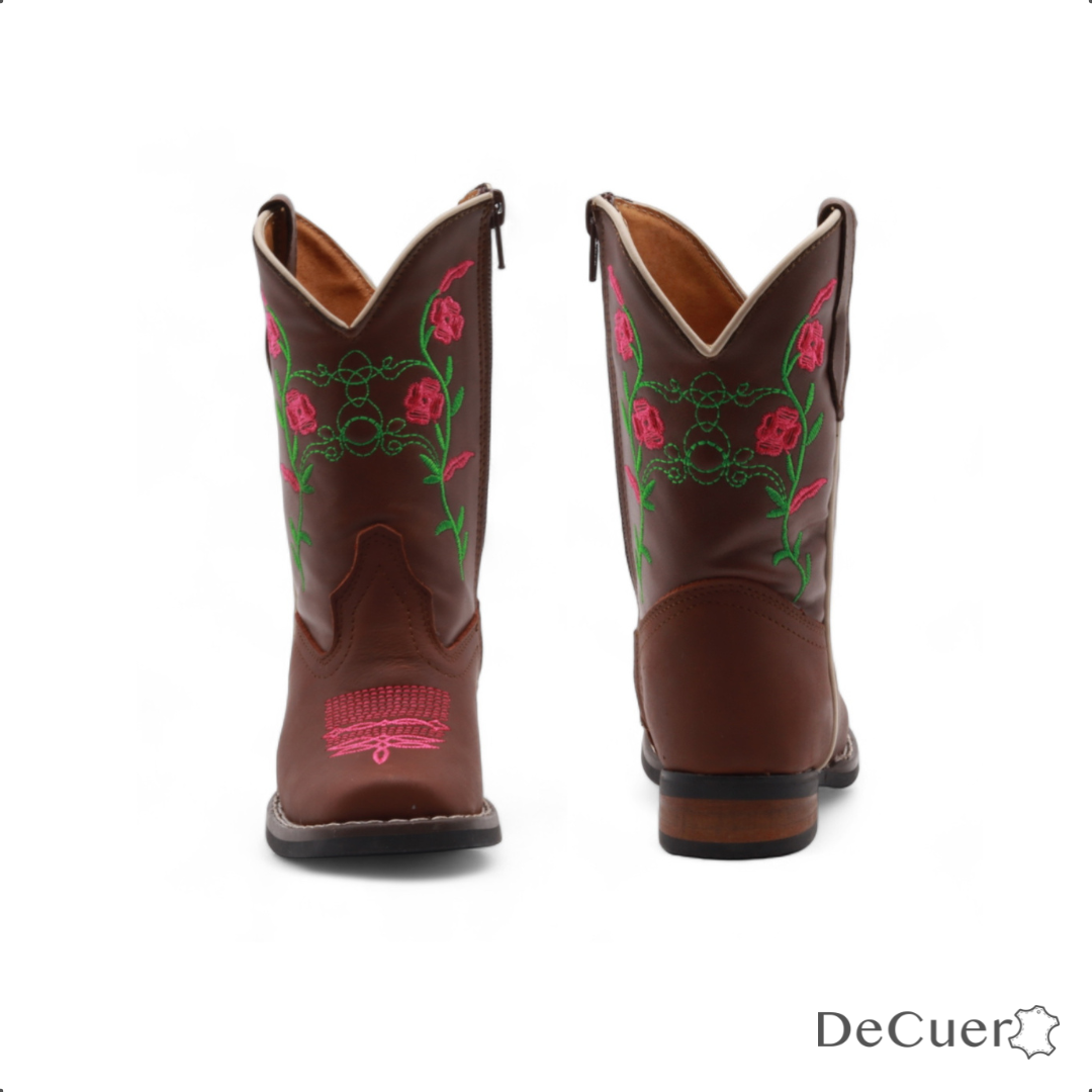 Bailey Kids Brown Leather Boots