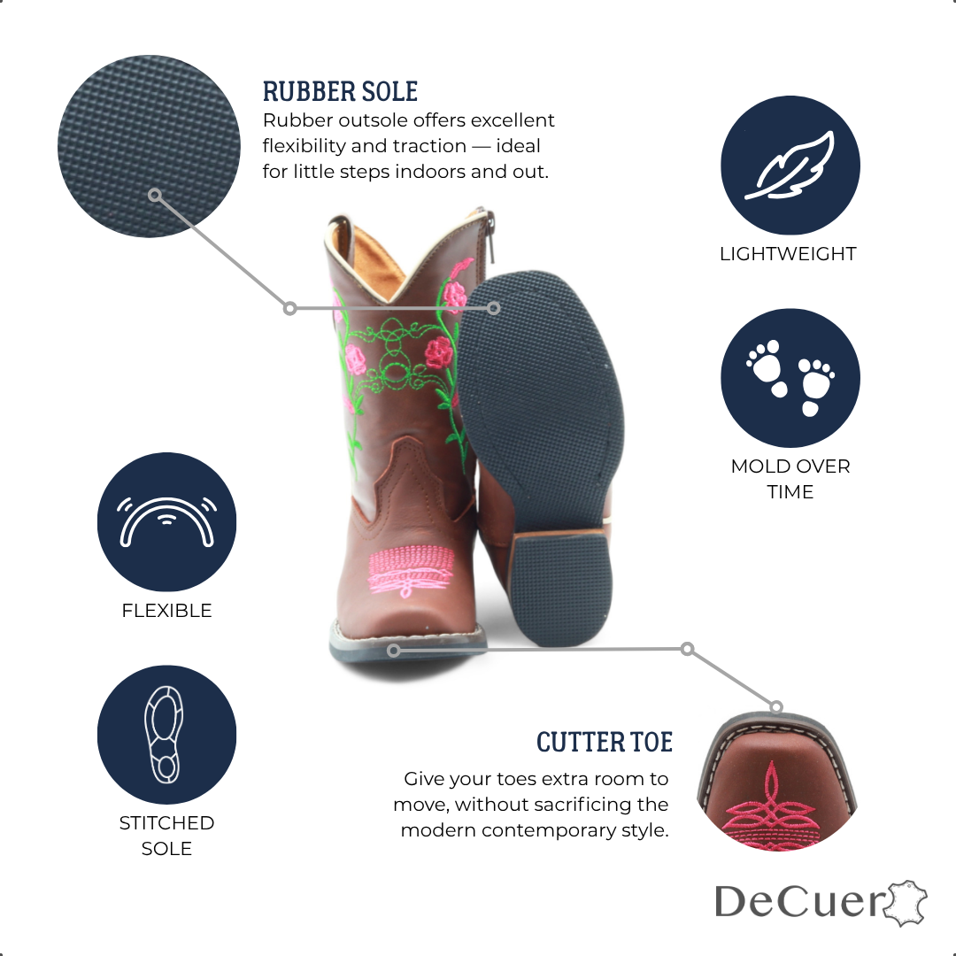 Bailey Kids Brown Leather Boots