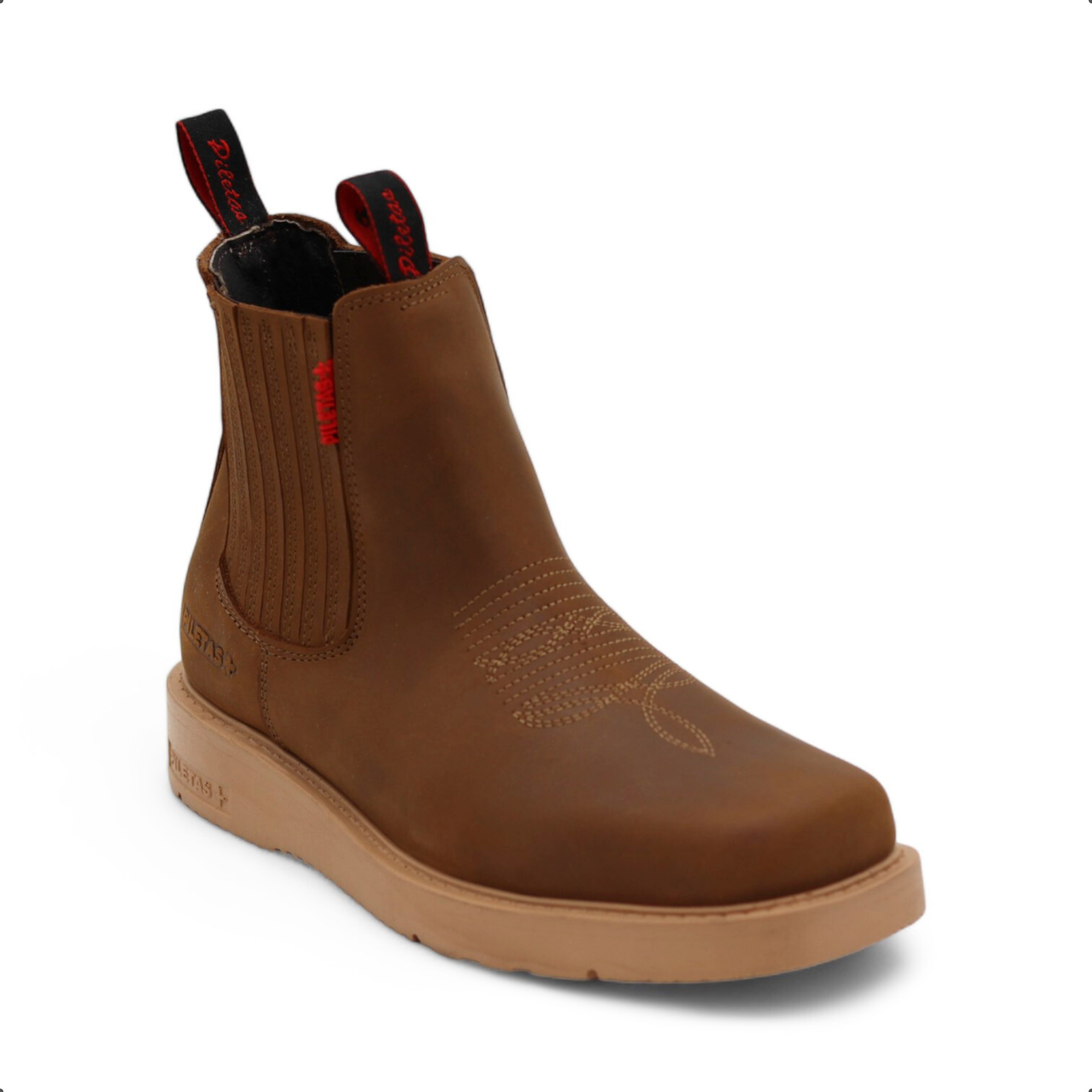 Cuatrero Men's Ocher Leather Short Boots