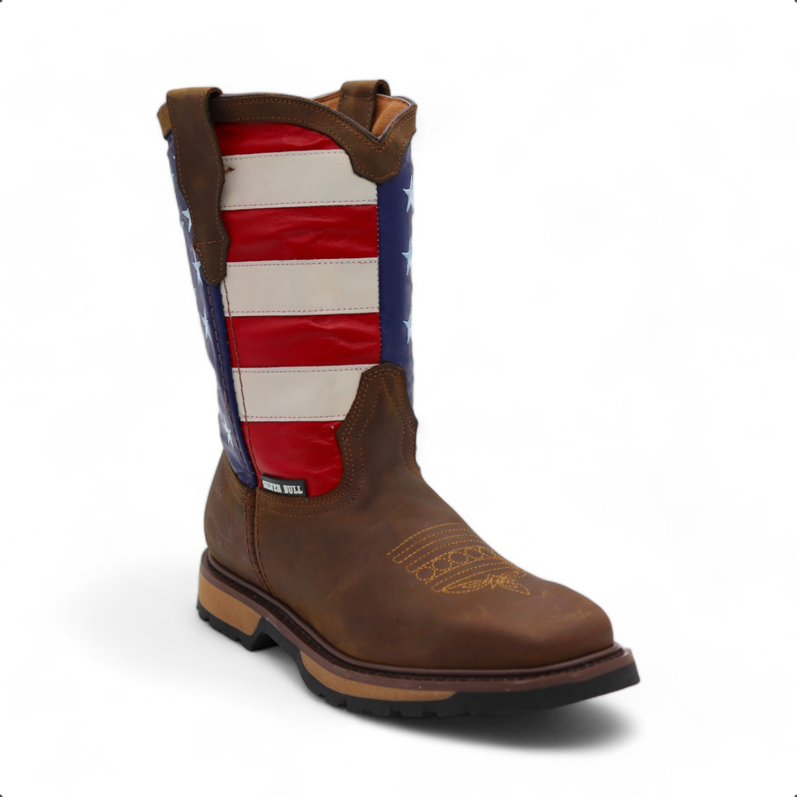 USA Men's Brown Leather Boots