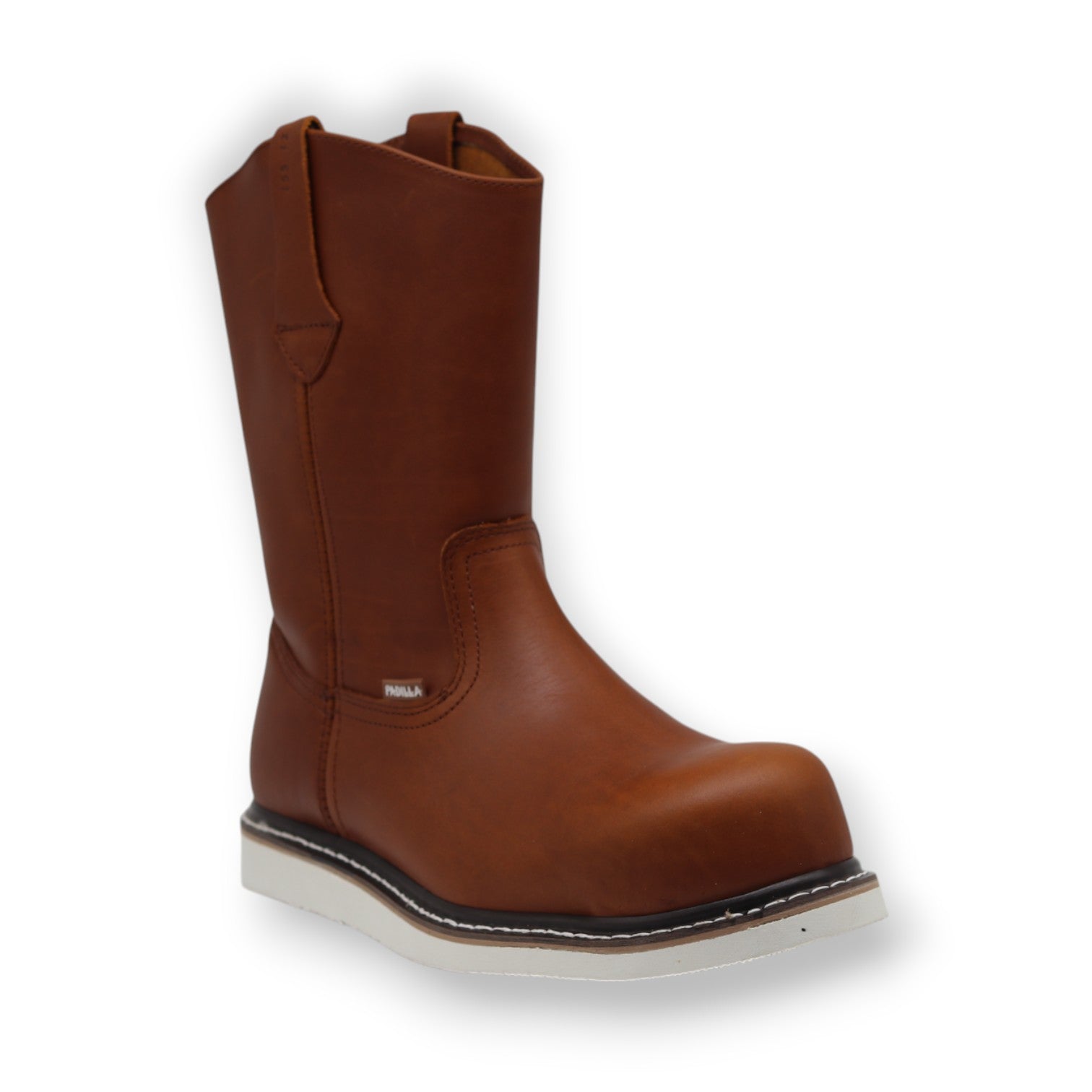 Alder Men's Camel Leather Composite Safety Toe Boots
