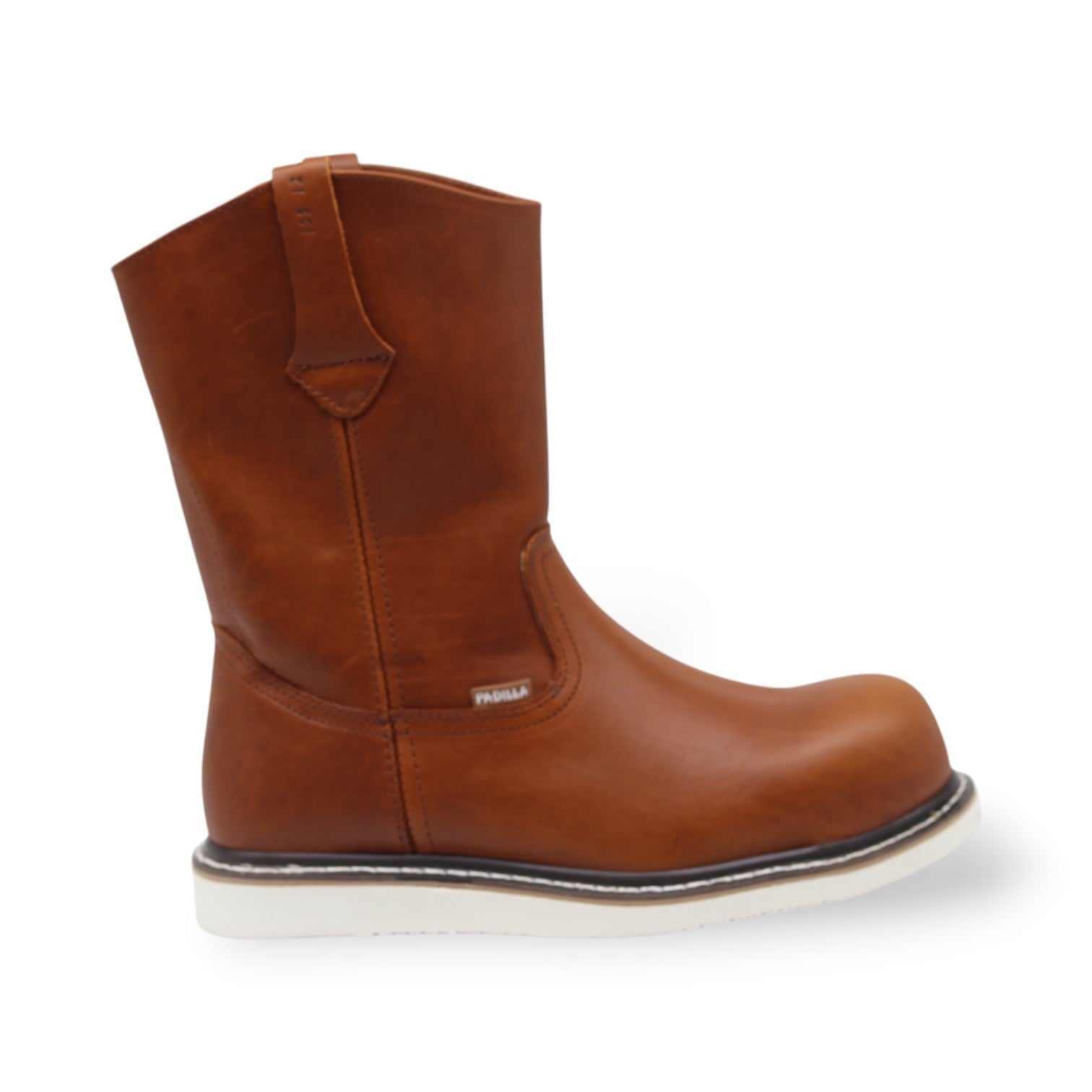 Alder Men's Camel Leather Composite Safety Toe Boots