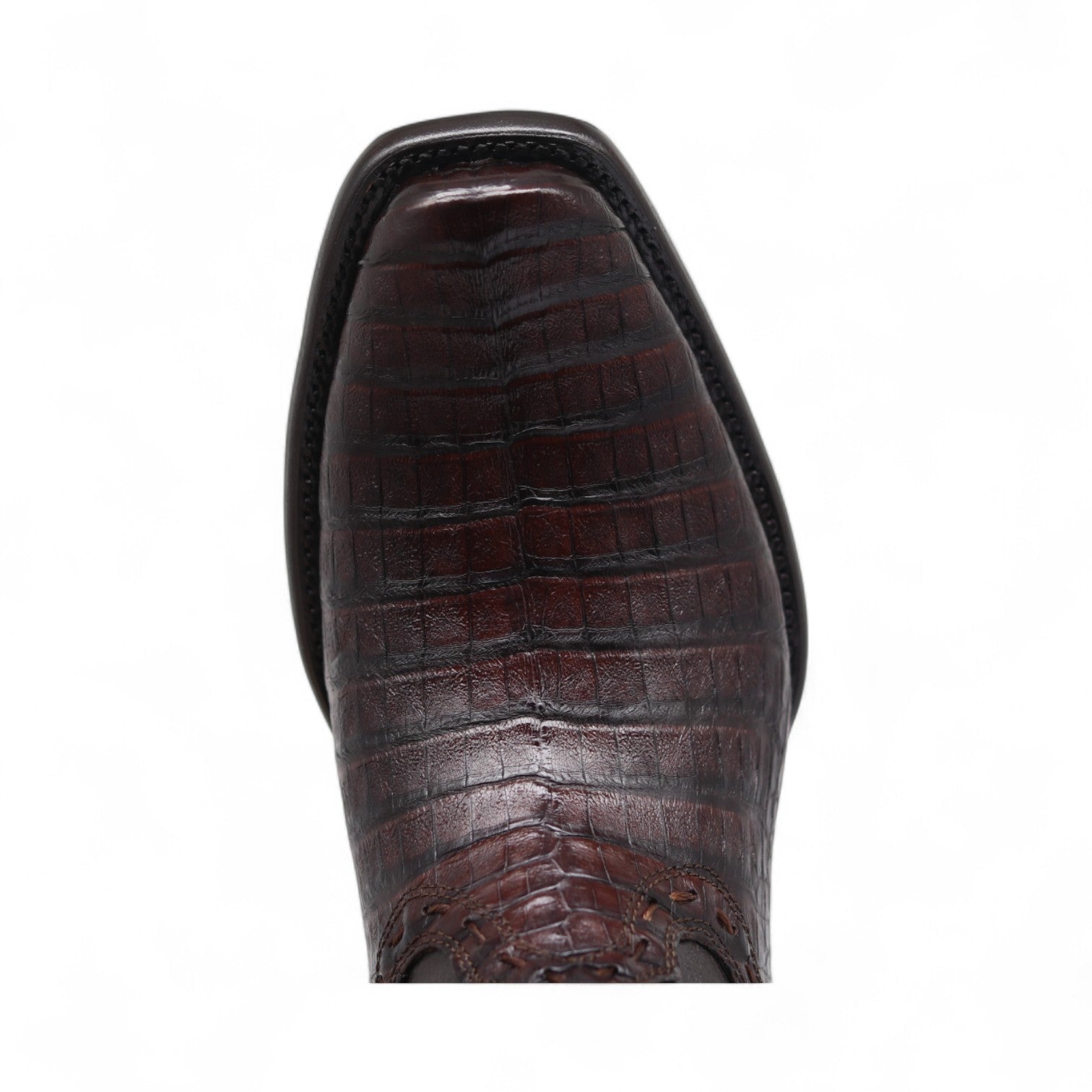 Aleron Men's Brown Croc Belly Exotic Leather Boots