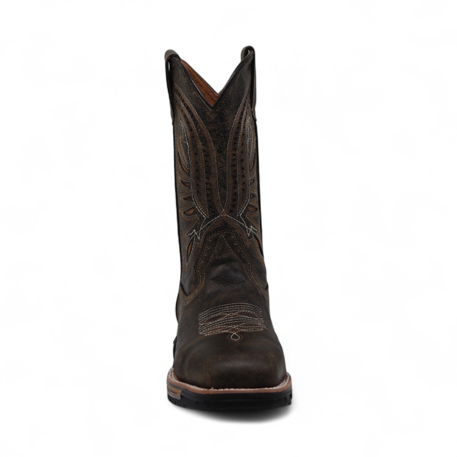 Austin Men's Brown Leather Steel Toe Boots
