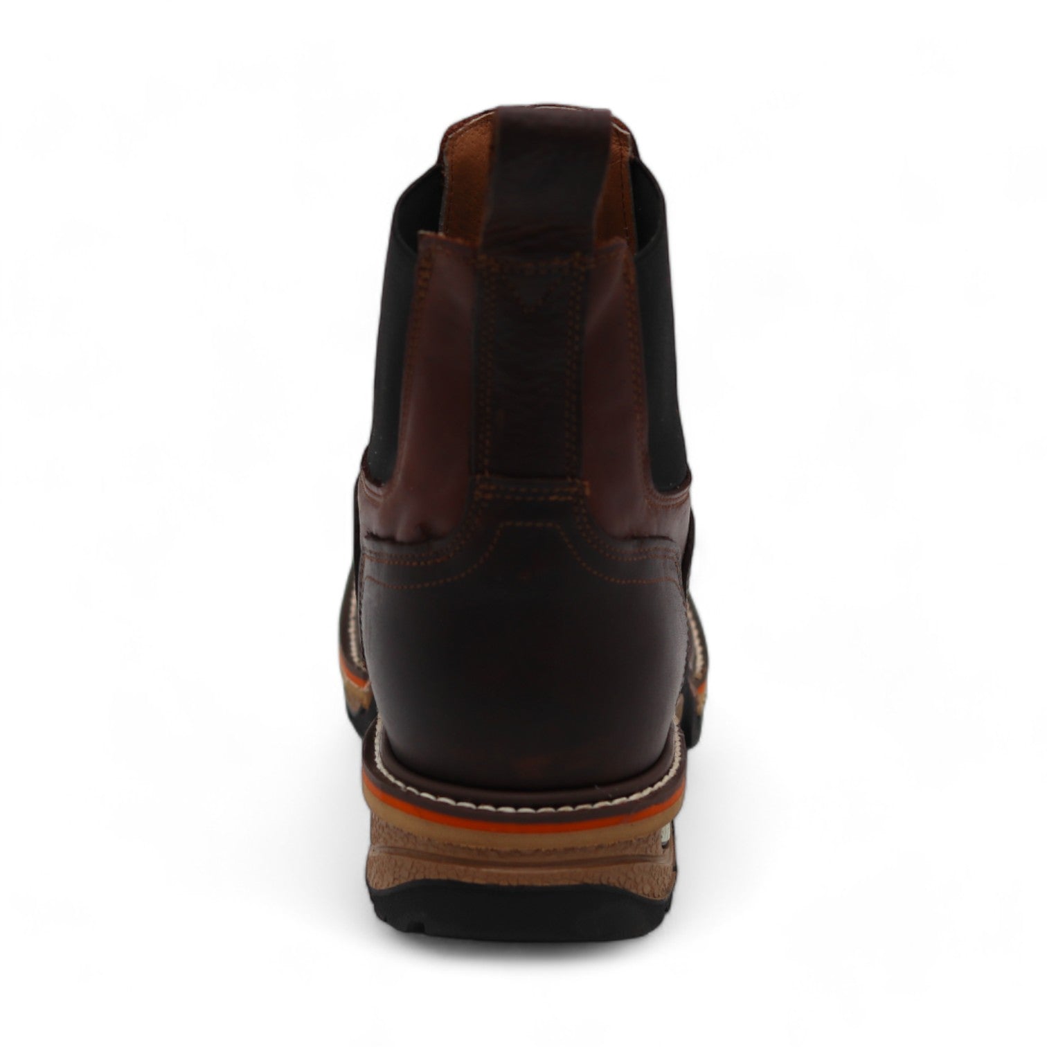 Plano Men's Fox Print Brown Leather Short Boots