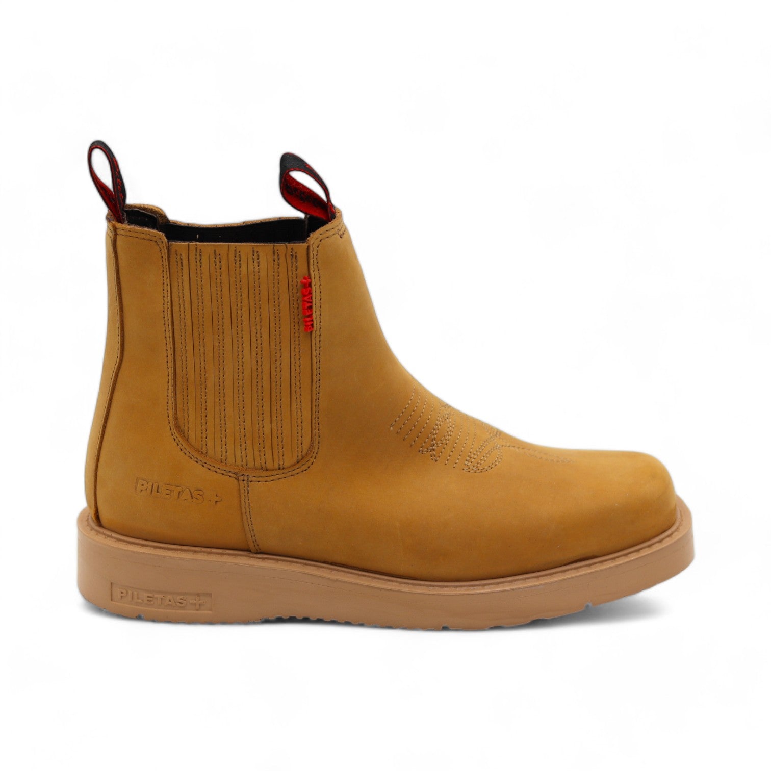 Cuatrero Men's Camel Leather Short Boots