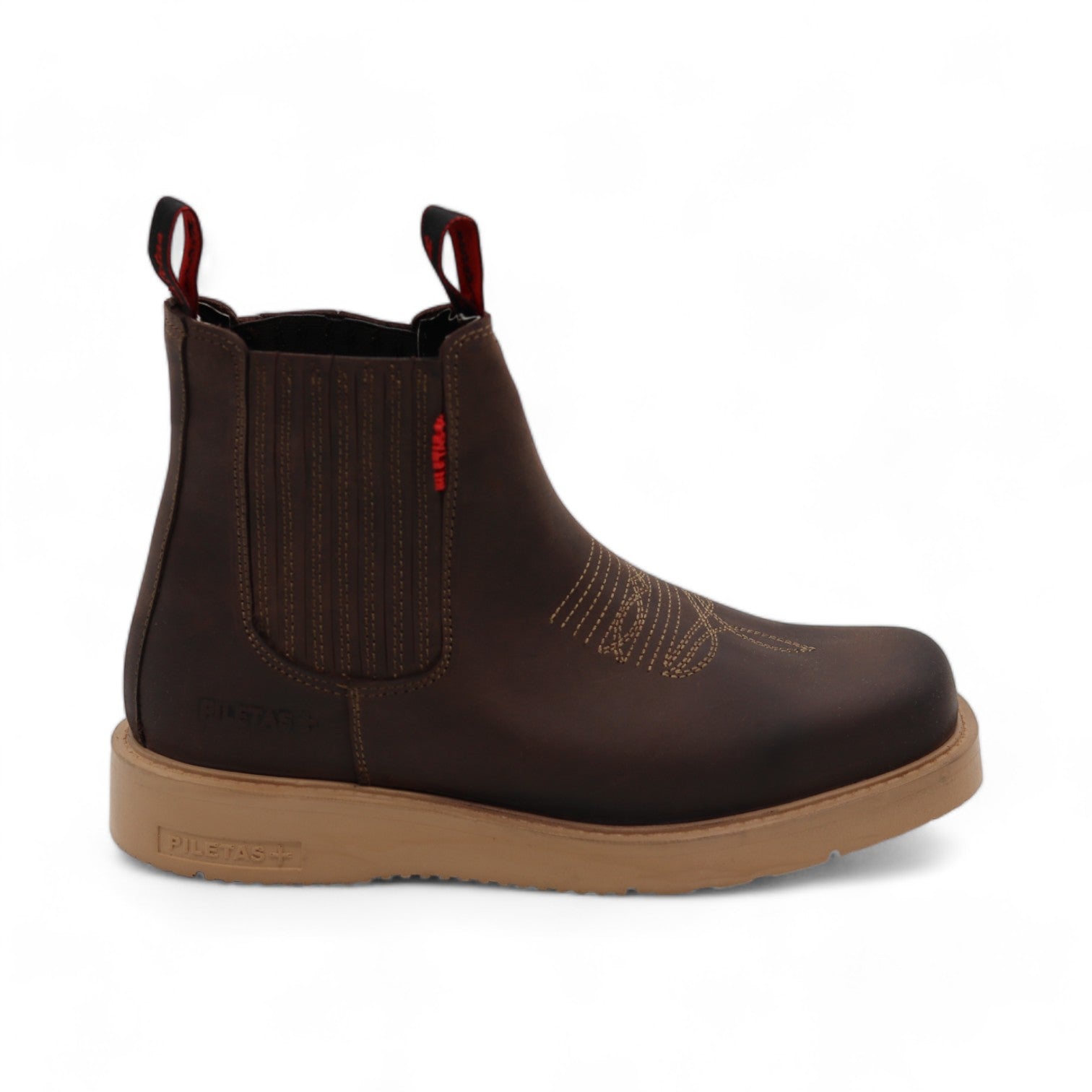Cuatrero Men's Brown Leather Short Boots