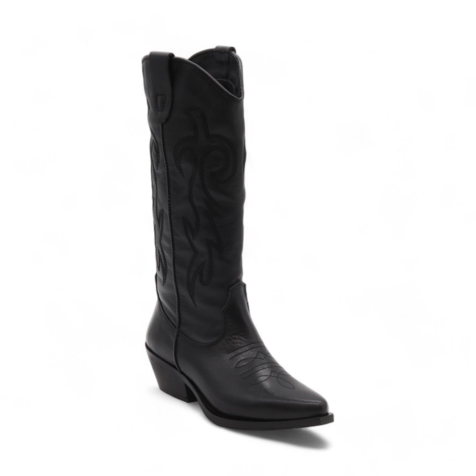 Sheriff Women's Black Leather Boots