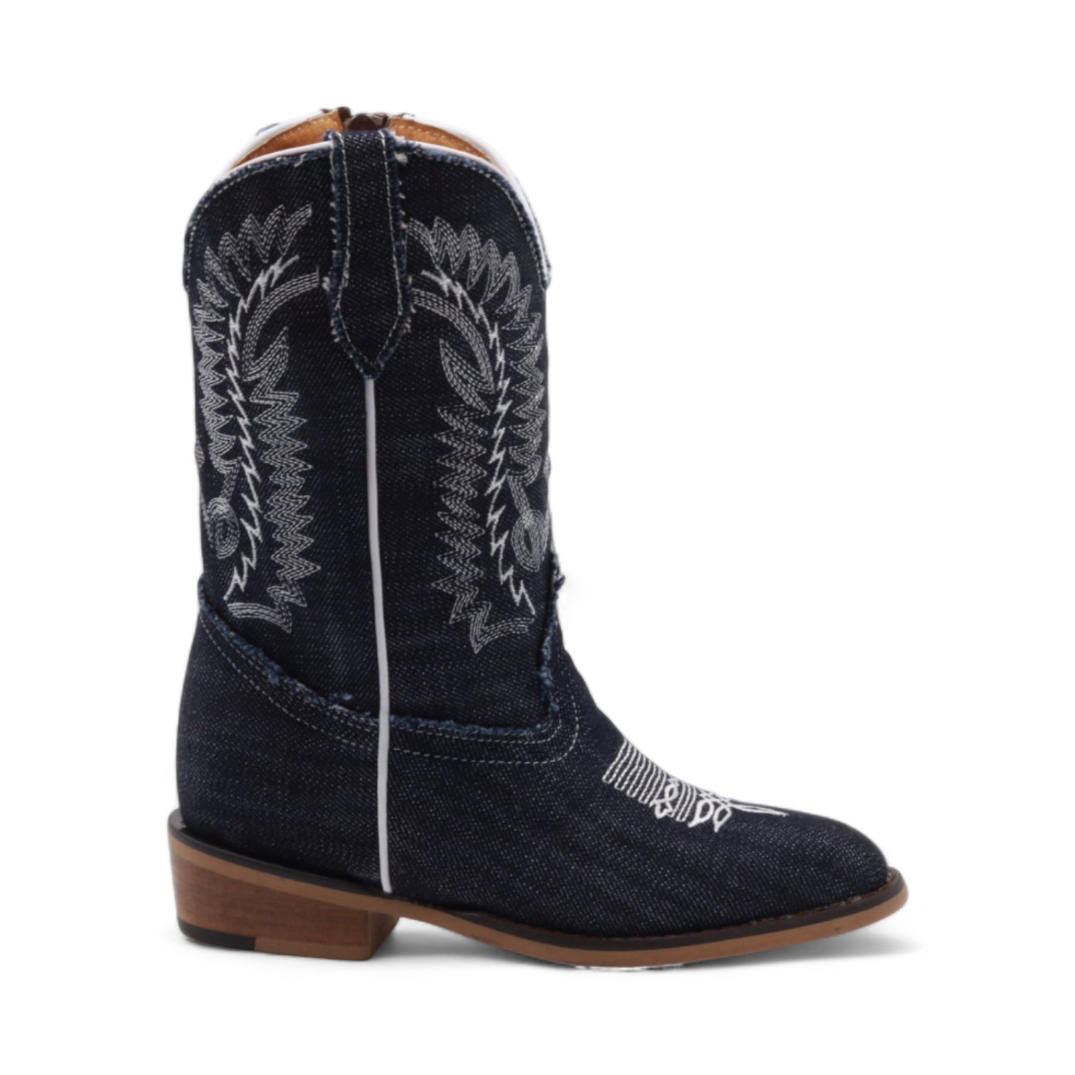 Sadie Juniors Denim Leather Boots