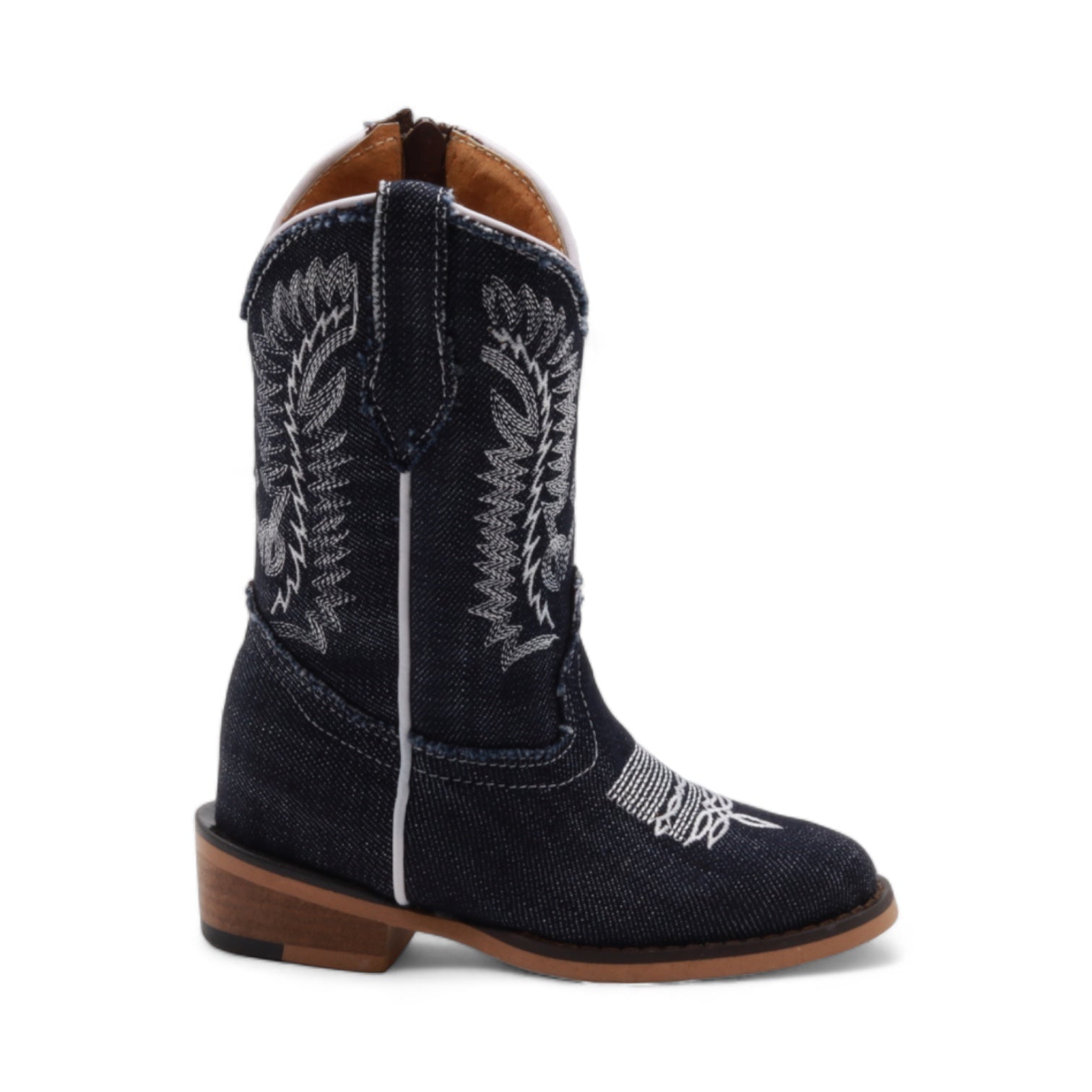 Sadie Kids Denim Leather Boots
