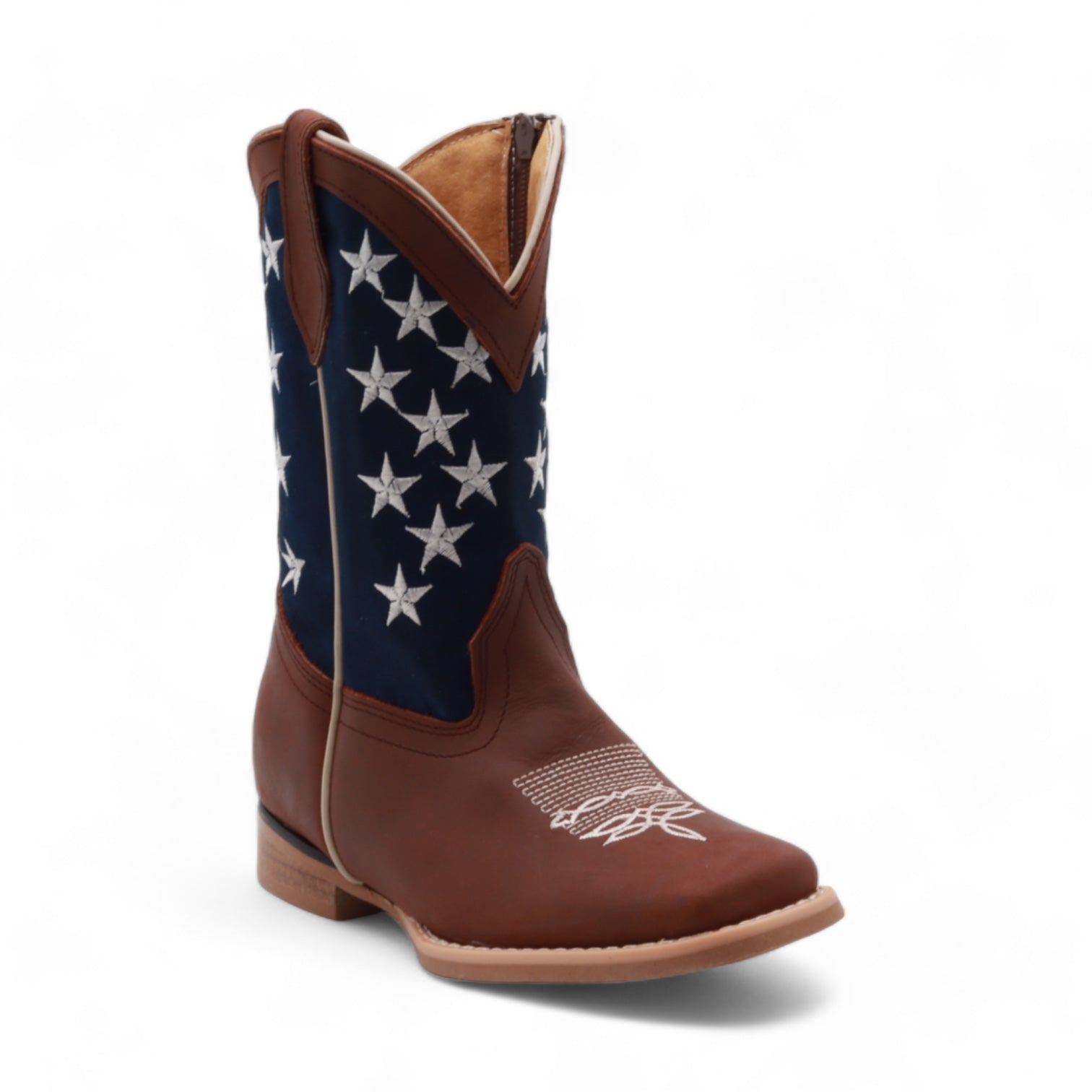 Carson Juniors Brown Leather Boots