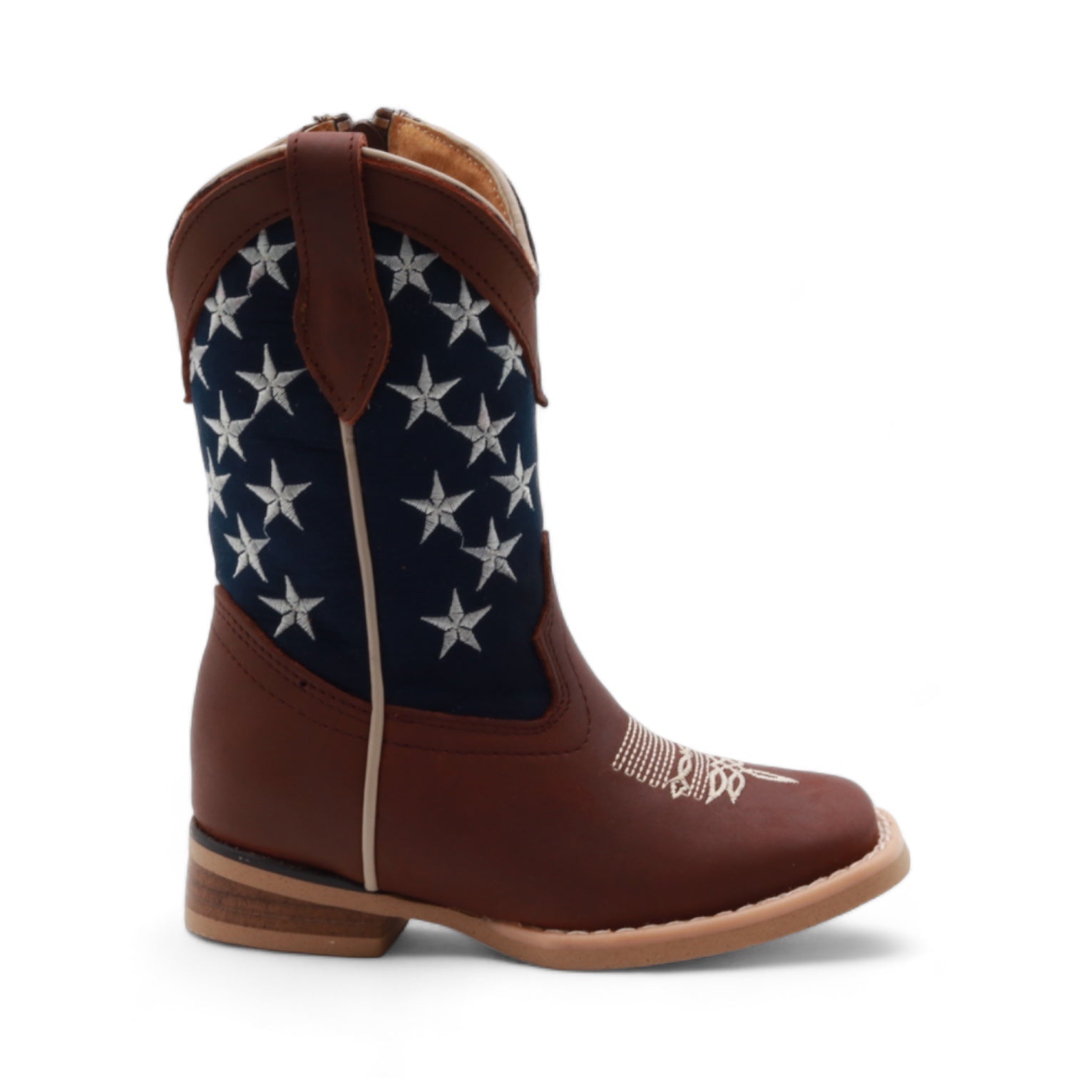 Carson Kids Brown Leather Boots