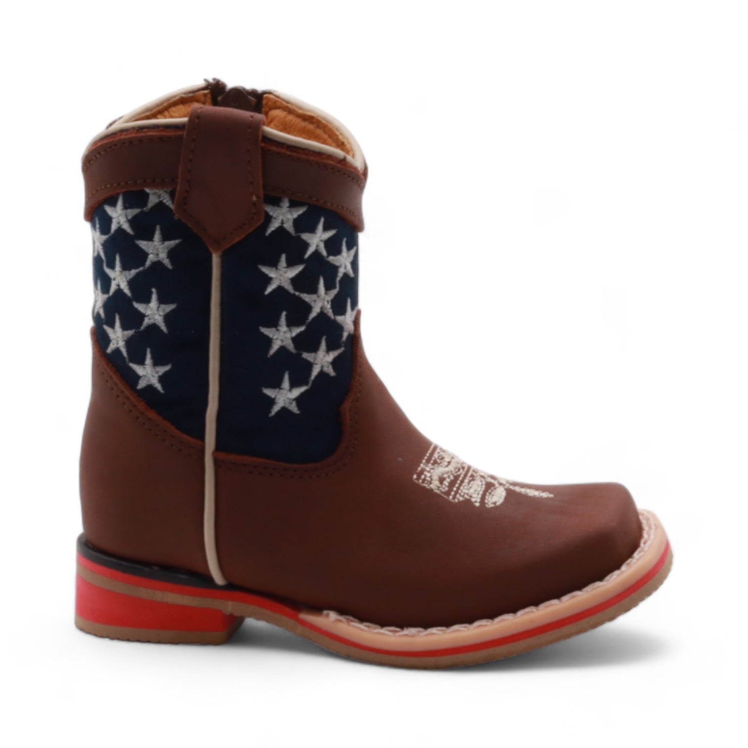 Carson Kids Brown Leather Boots