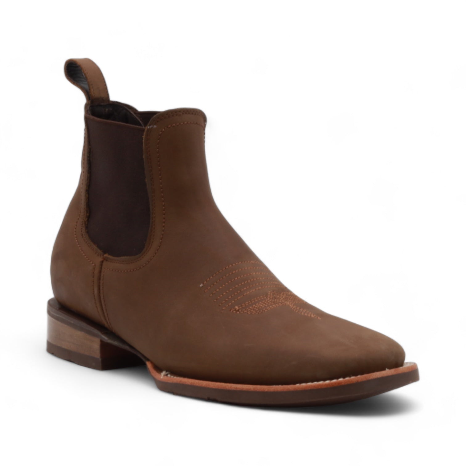 Kingston Men's Brown Leather Short Boots