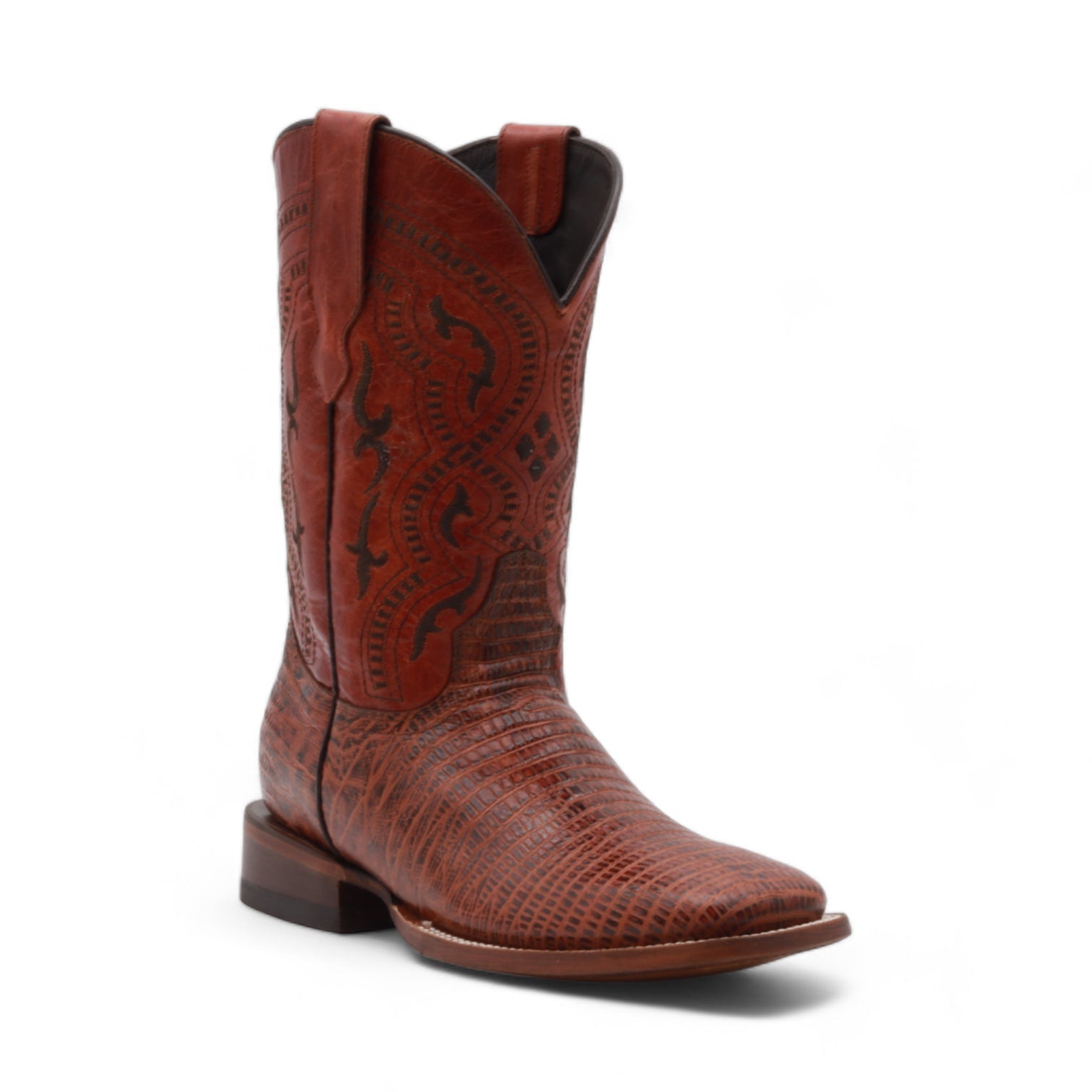 Minnesota Men's Shedron Lizard Print Leather Boots