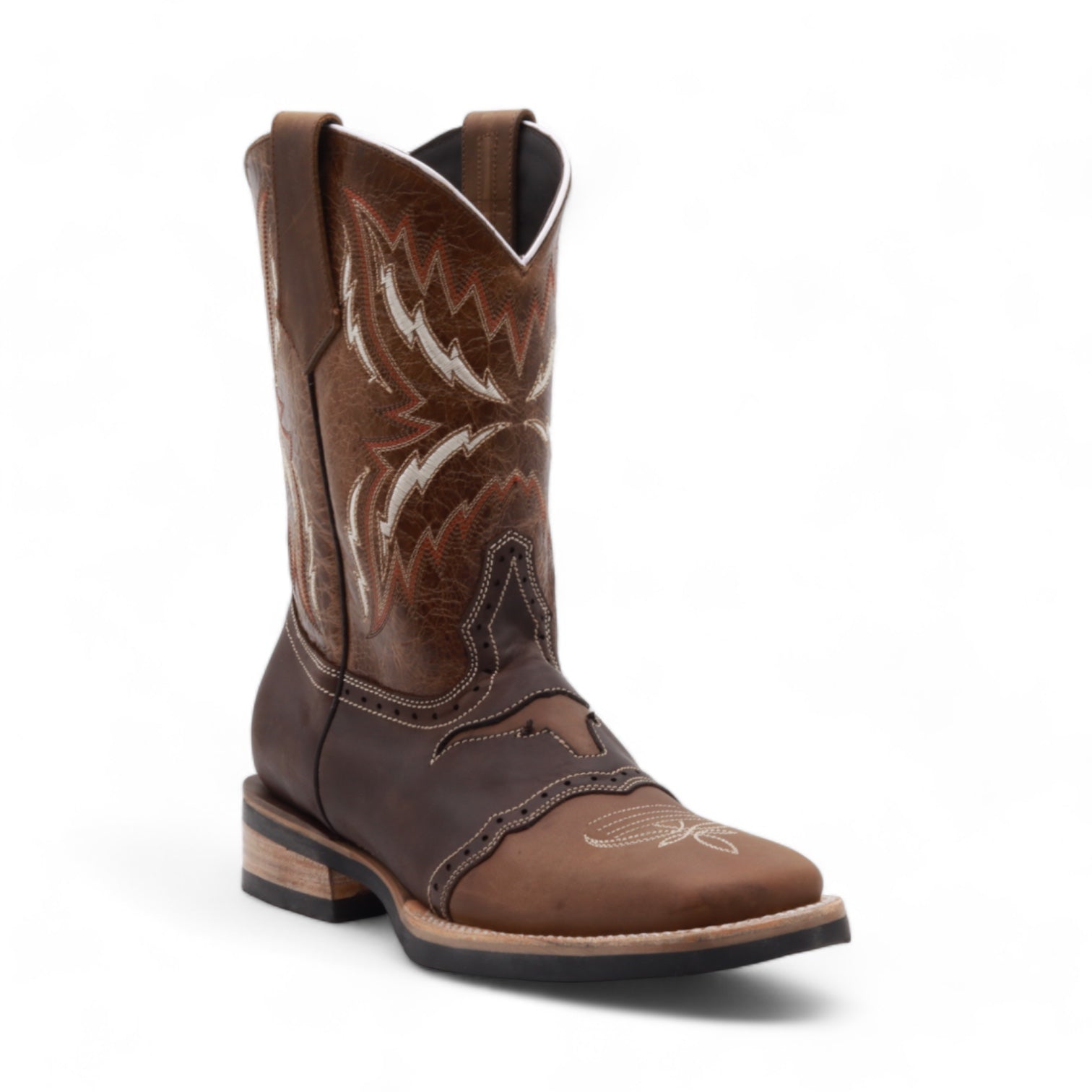 Longhorn Men's Camel Leather Boots