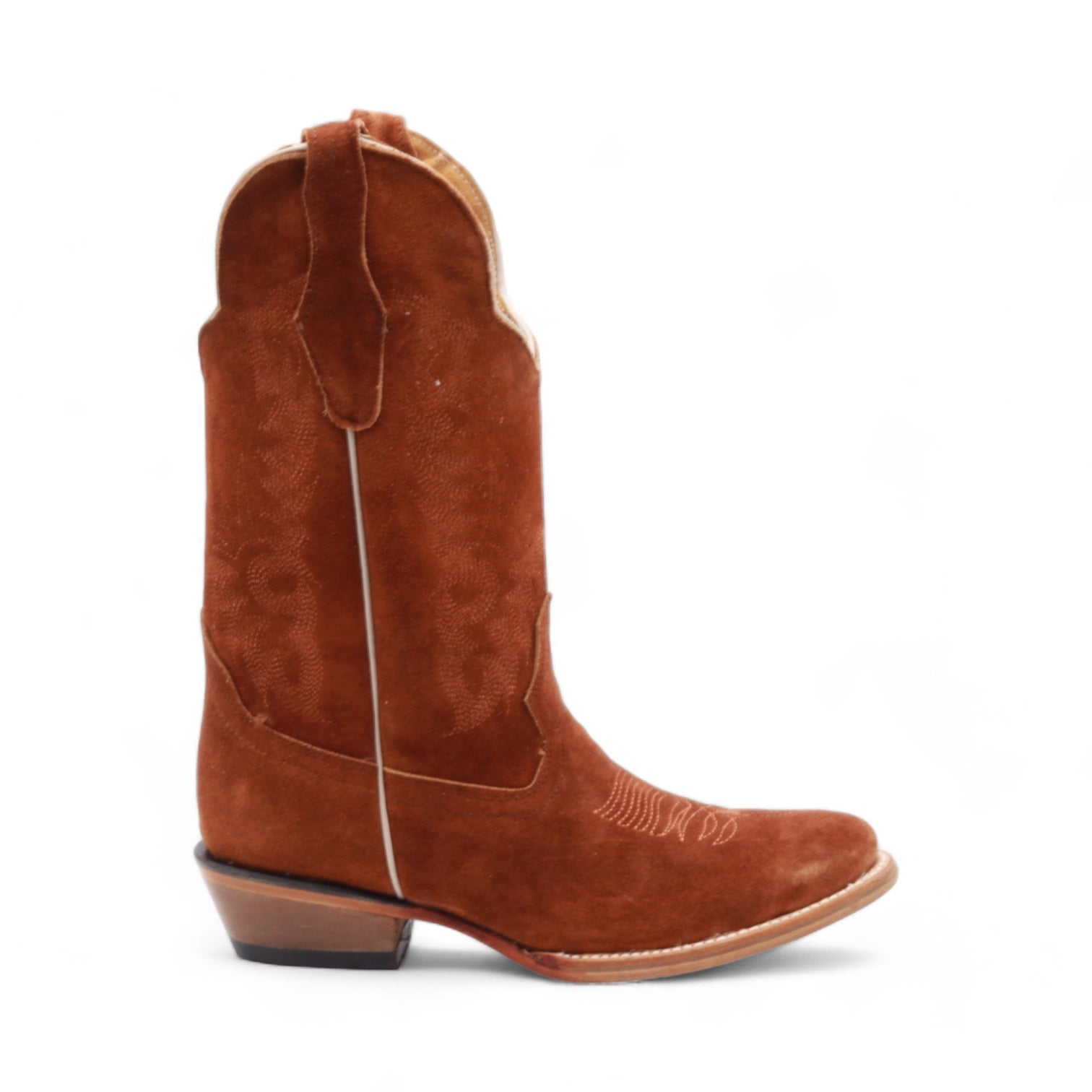 Ella Women's Camel Suede Leather Boots