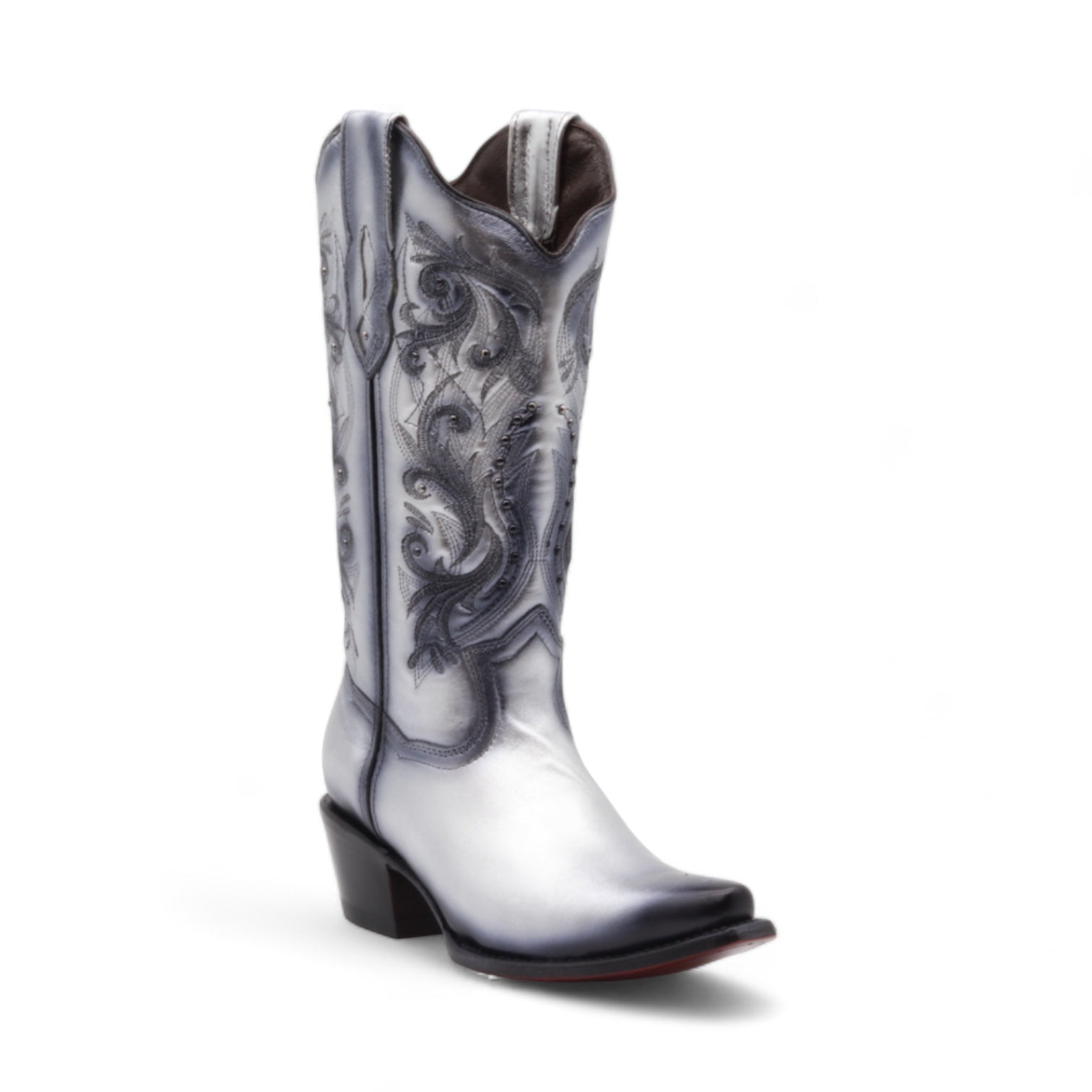 Madison Women's Silver Leather Boots