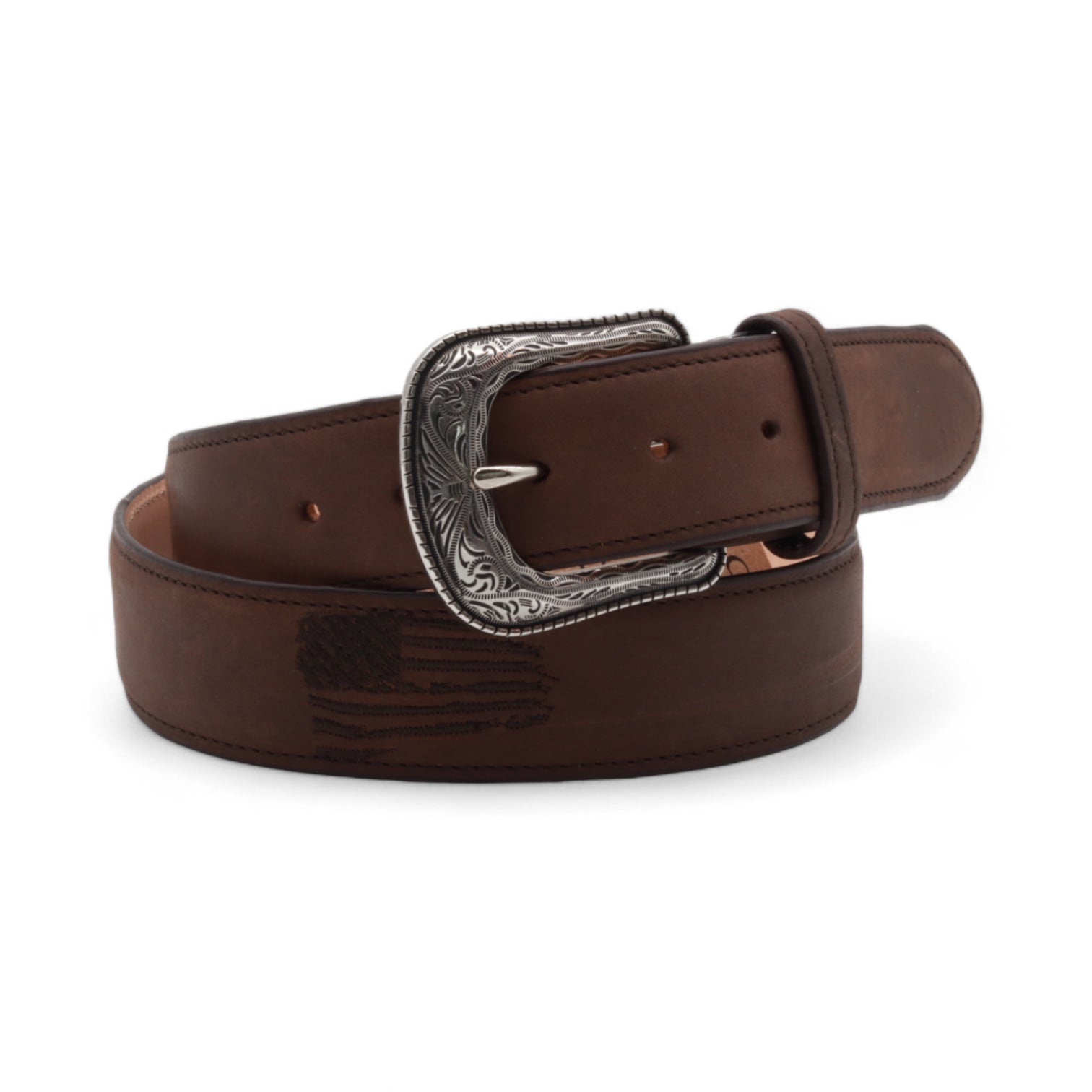 Patriot Dark Brown Leather Belt