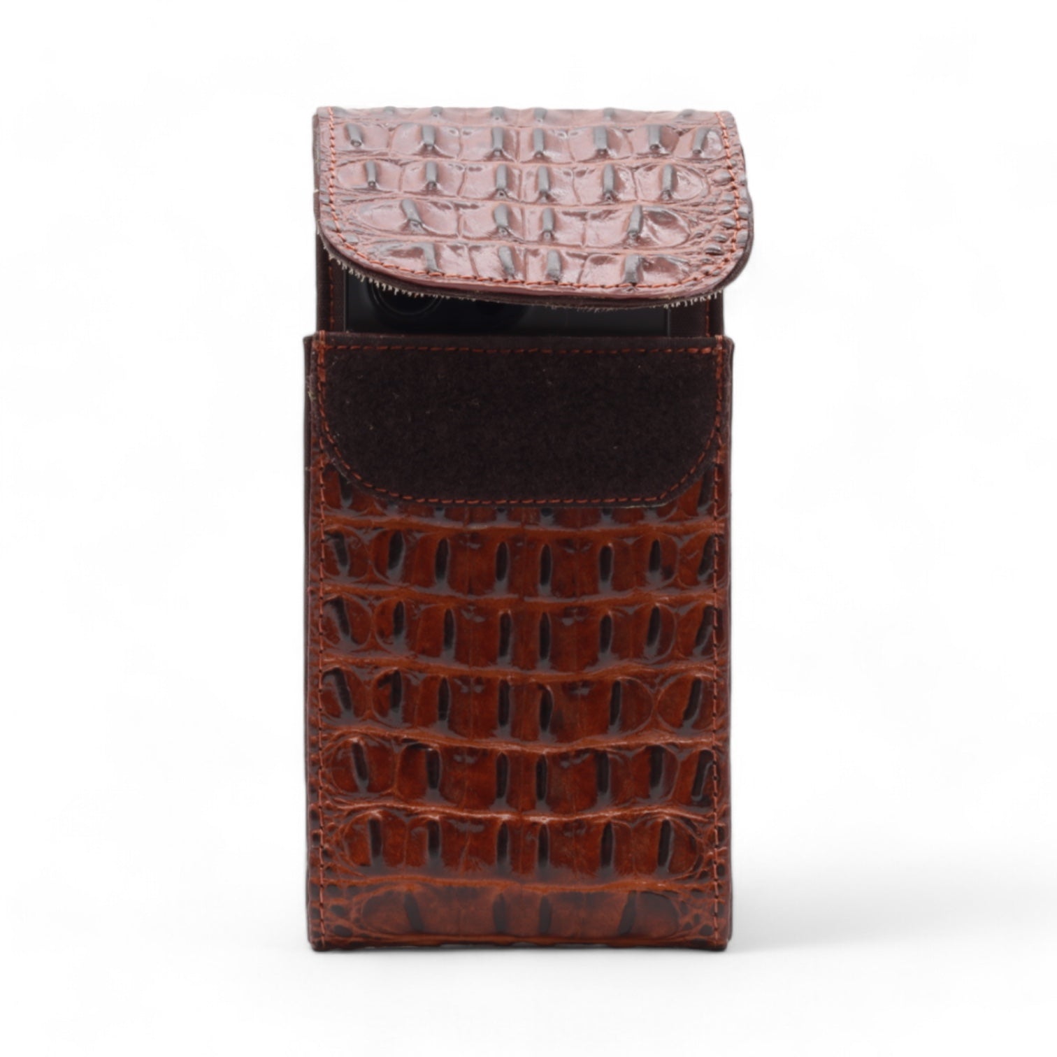 Illinois Shedron Crocodile Print Leather Phone Case