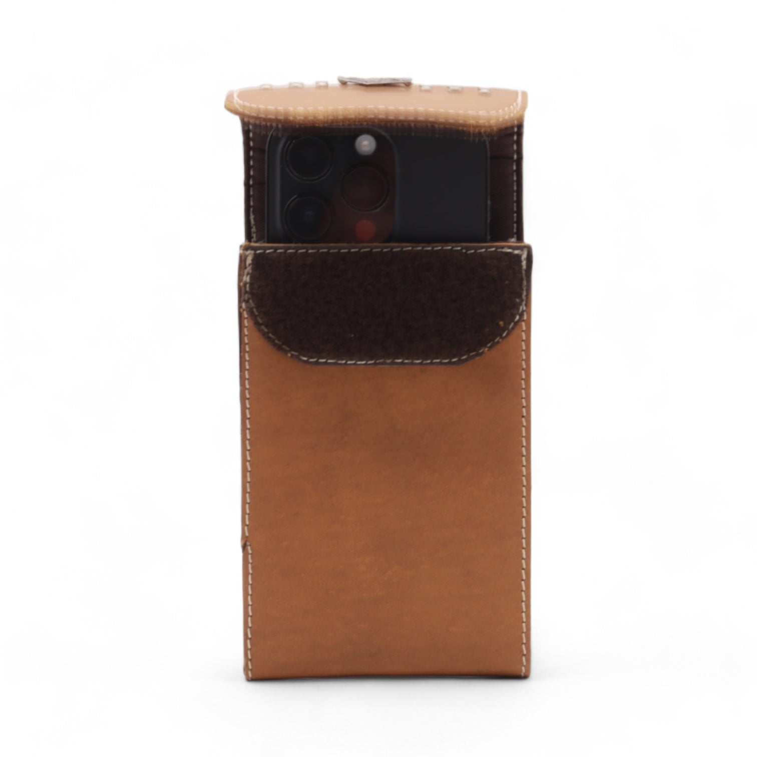 Texas Camel Leather Phone Case