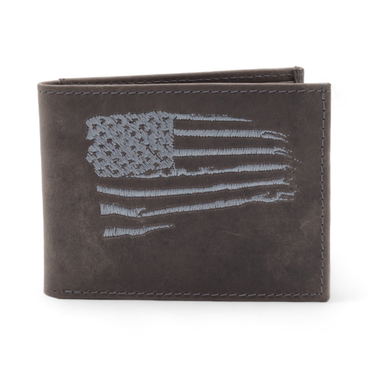 Patriot Gray Leather Wallet