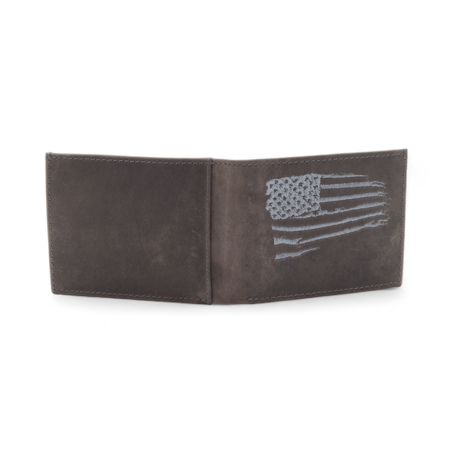 Patriot Gray Leather Wallet