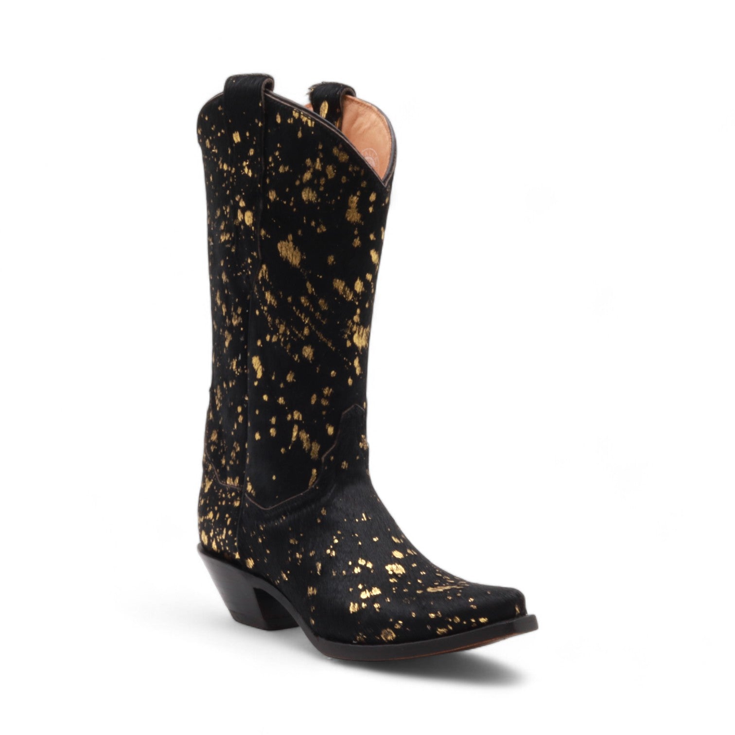 Alessa Women's Black Hair Leather Boots