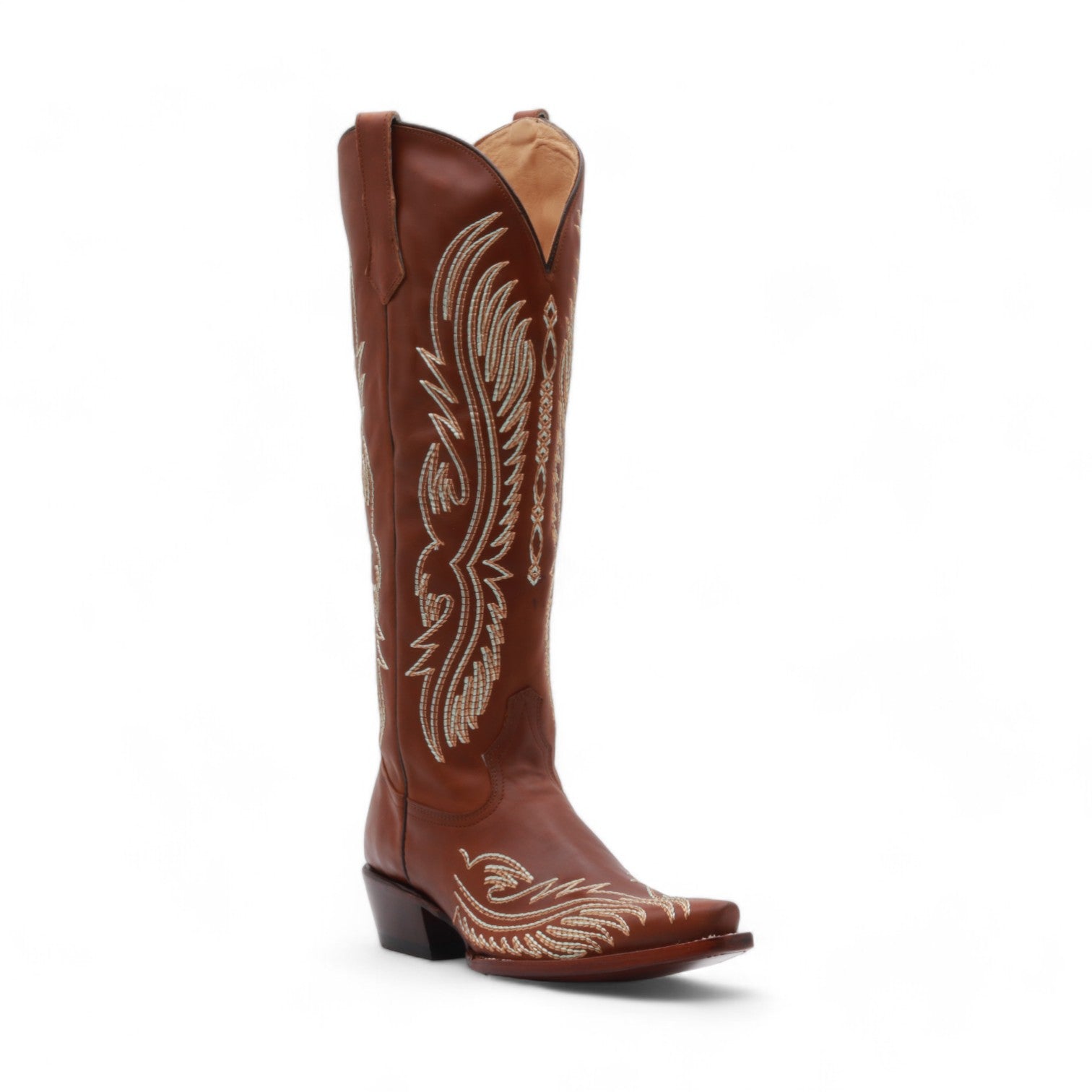Napalina Women's Brown Leather Boots