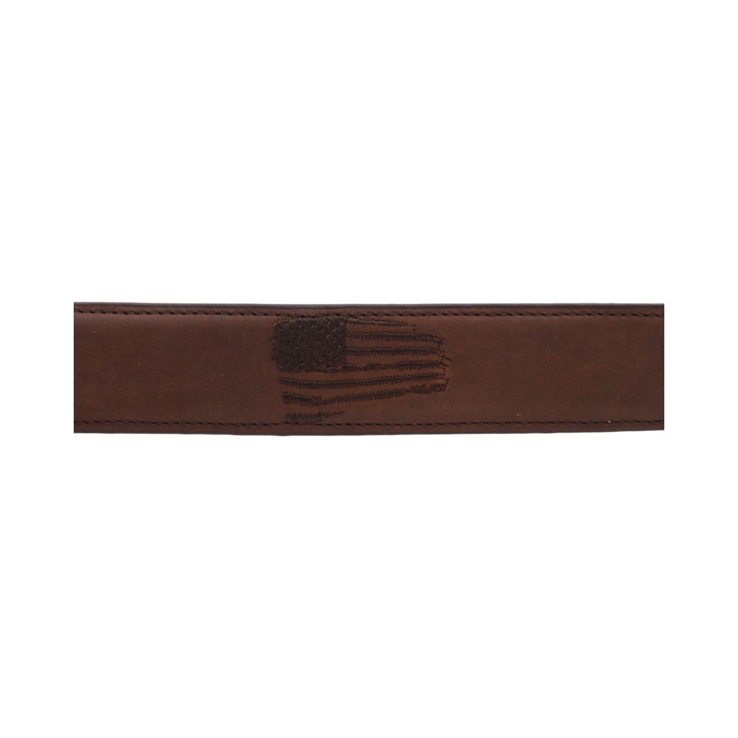 Patriot Dark Brown Leather Belt
