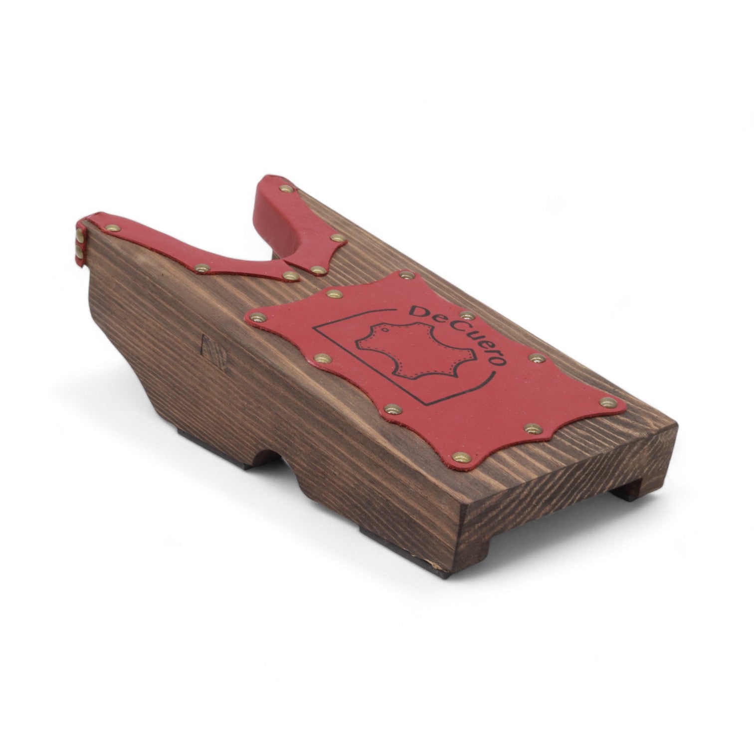 DeCuero's Pine Wood & Red Leather Boot Jack
