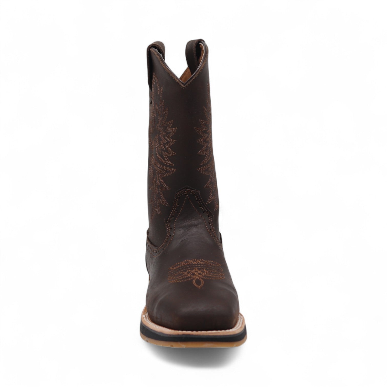 Mack Men's Dark Brown Steel Toe Leather Boots