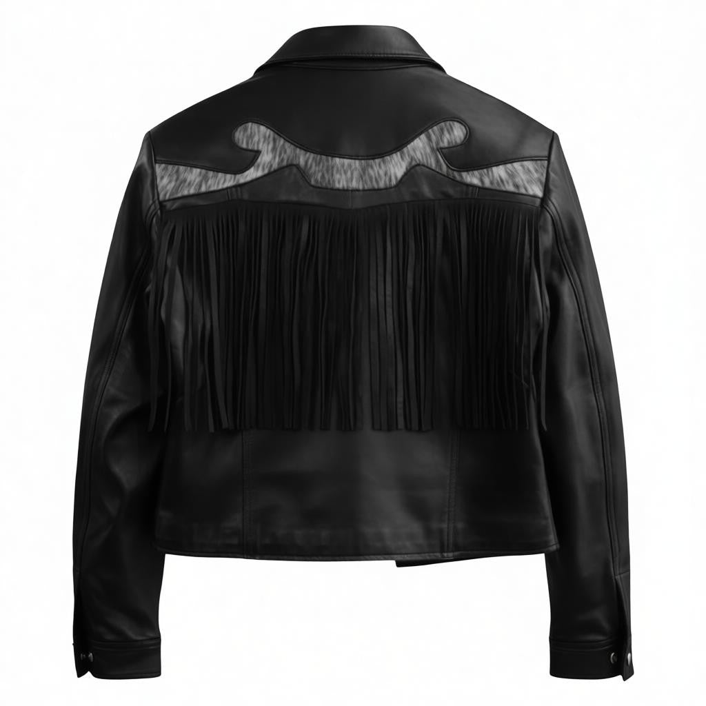 Serena Women's Black Leather Jacket