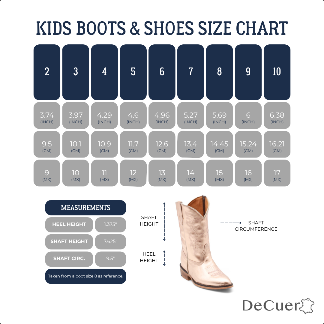 Sadie Juniors Rose Gold Leather Boots