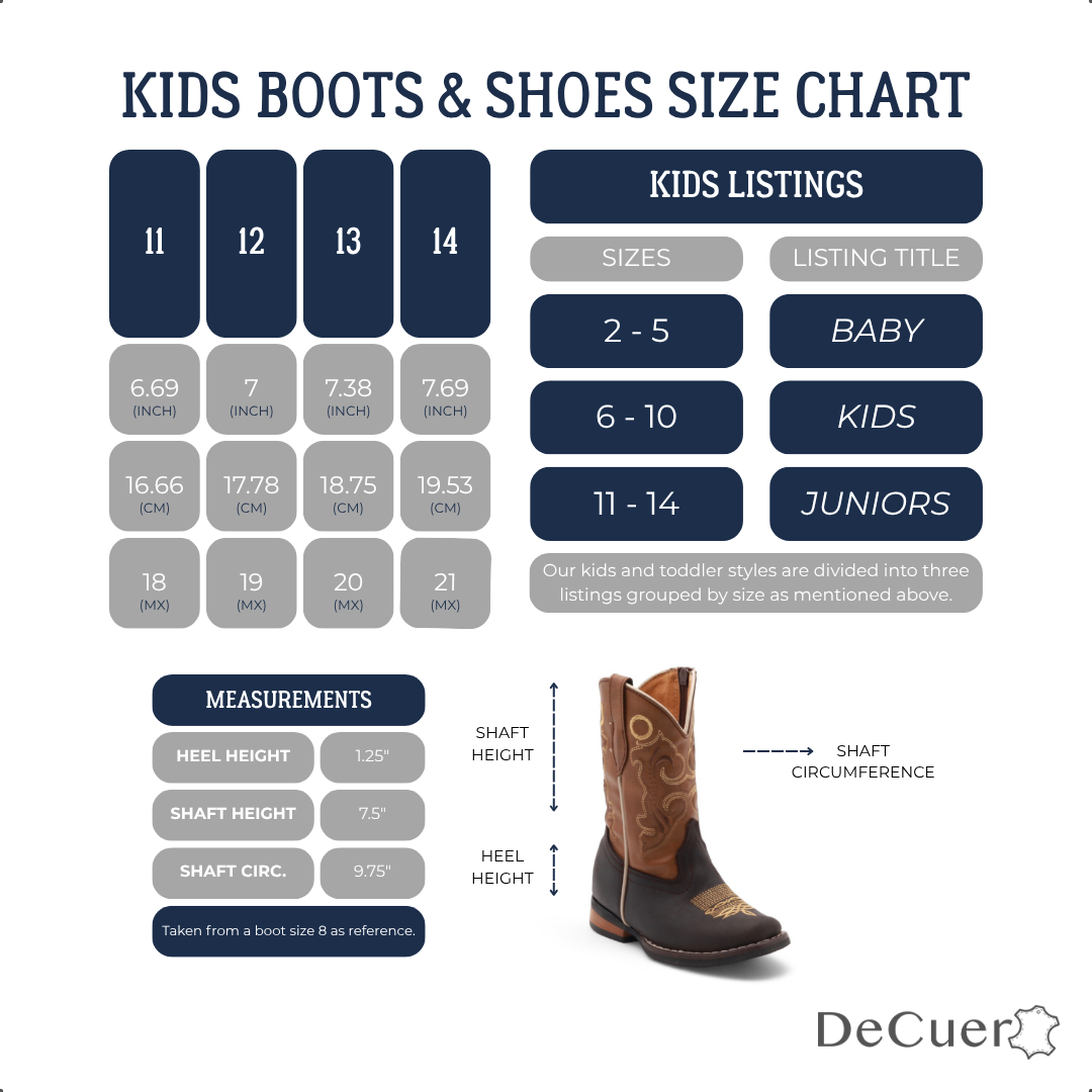 Alan Kids Brown Leather Boots