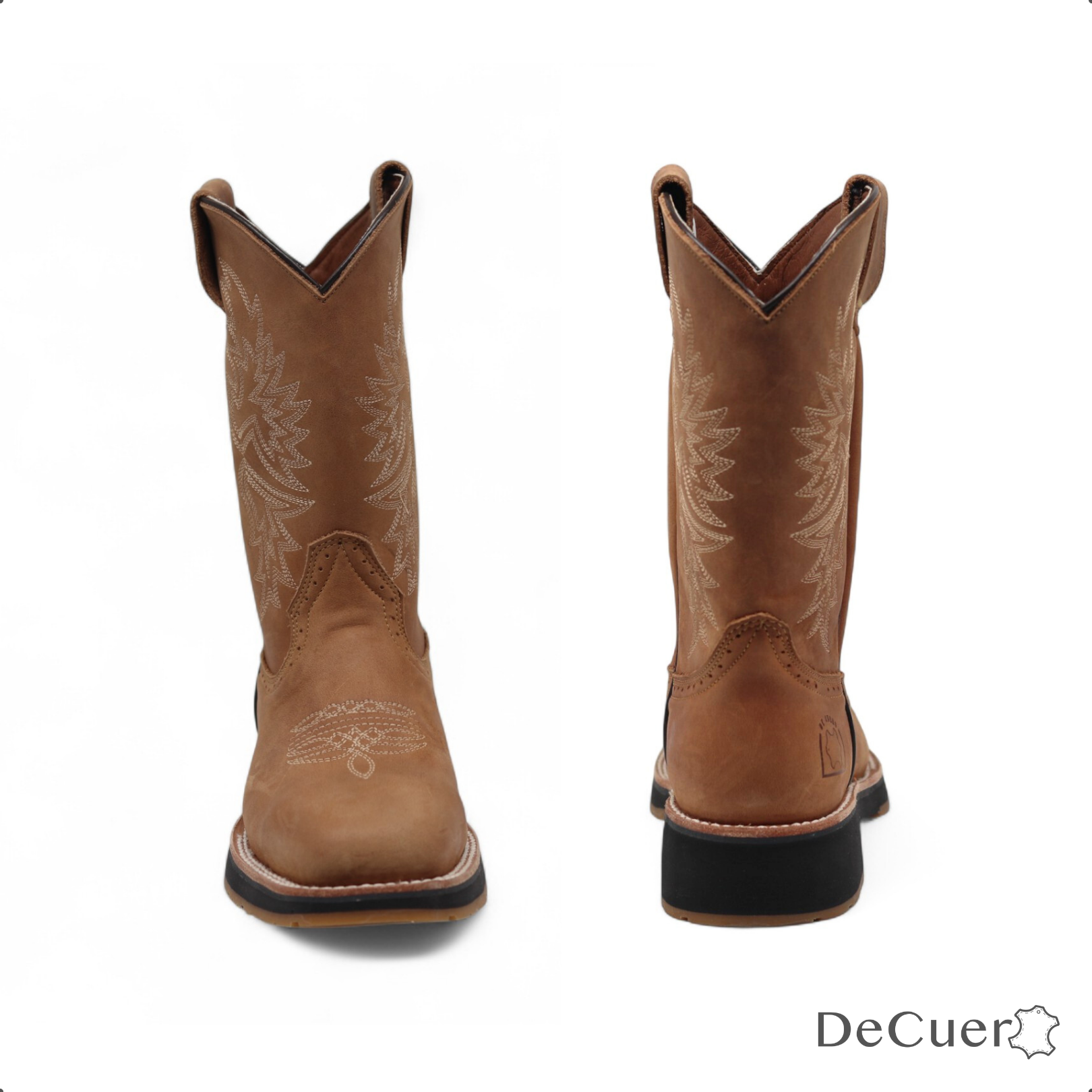 Mack Men's Brown Leather Steel Toe Boots